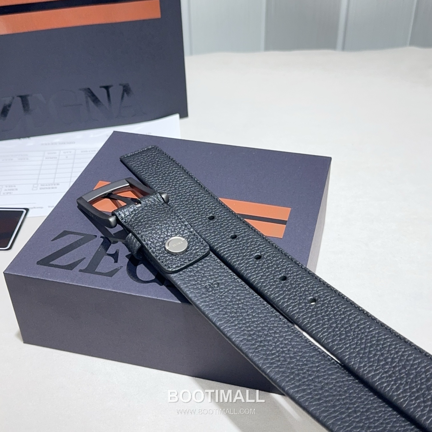 Zegna Suede Calfskin Leather Belt with Pin Buckle Palladium 제냐 스웨이드 카프스킨 레더 벨트 핀 버클 황동 베이스 팔라듐 피니시 3.2cm 5