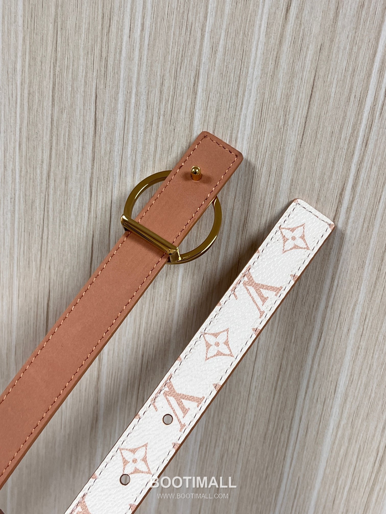Louis Vuitton Monogram Canvas Calfskin Reversible Belt with LV Buckle Gold-Plated 루이비통 모노그램 캔버스 카프스킨 리버서블 벨트 LV 버클 황동 베이스 금도금 2.0cm 5