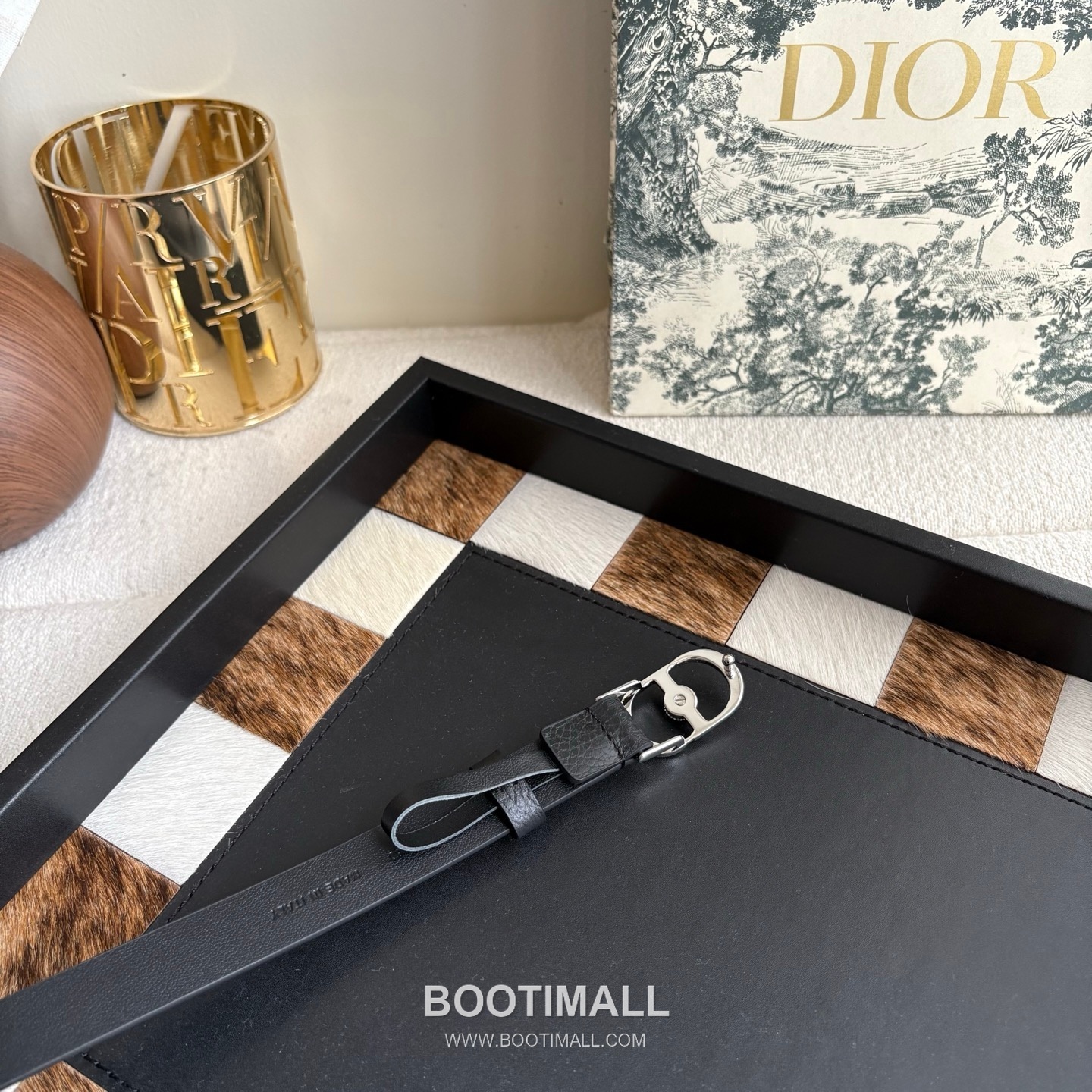 Dior Calfskin Leather Belt with Crystal CD Buckle Gold-Plated 디올 카프스킨 레더 벨트 크리스탈 CD 버클 황동 베이스 금도금 2.0cm 3