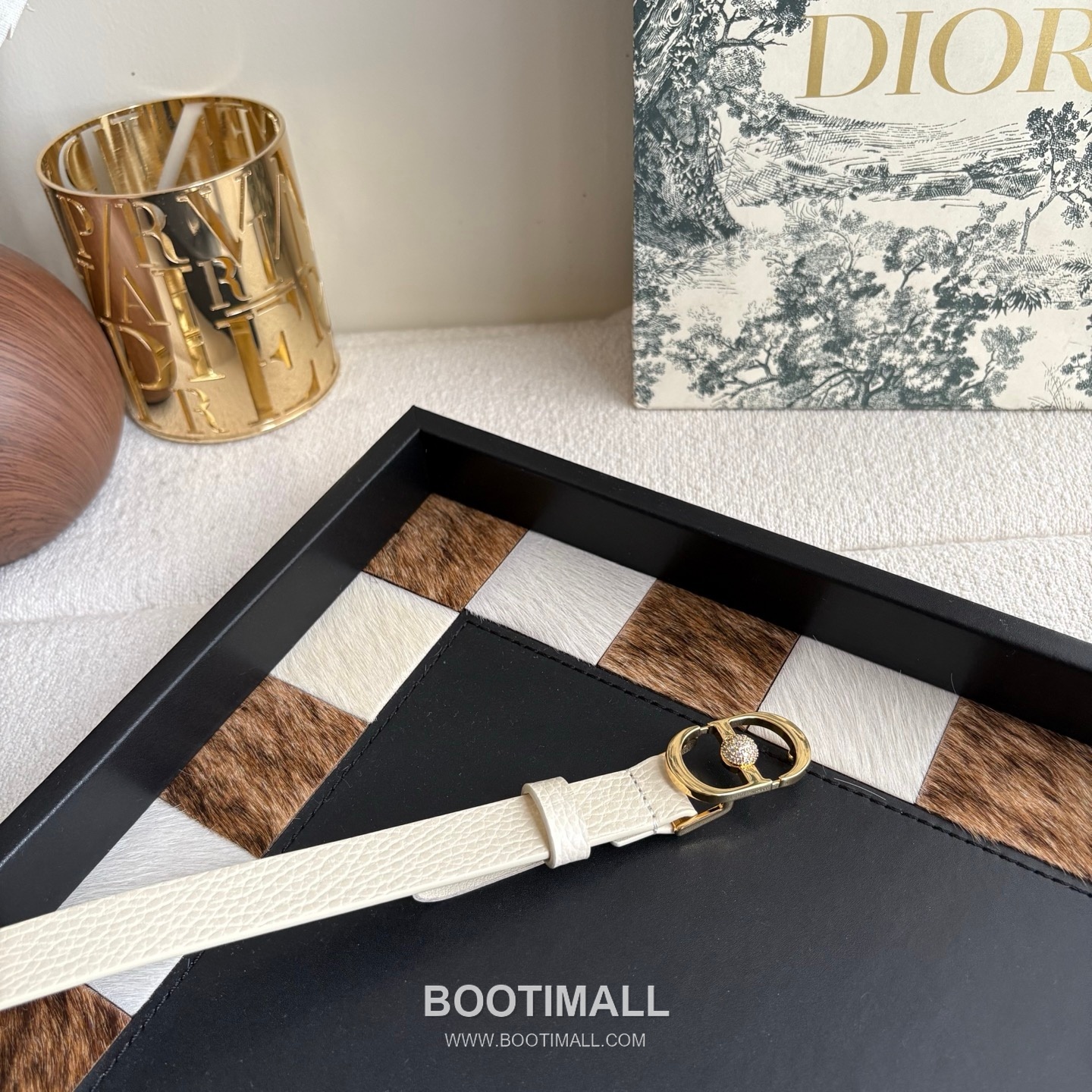 Dior Calfskin Leather Belt with Crystal CD Buckle Gold-Plated 디올 카프스킨 레더 벨트 크리스탈 CD 버클 황동 베이스 금도금 2.0cm 2