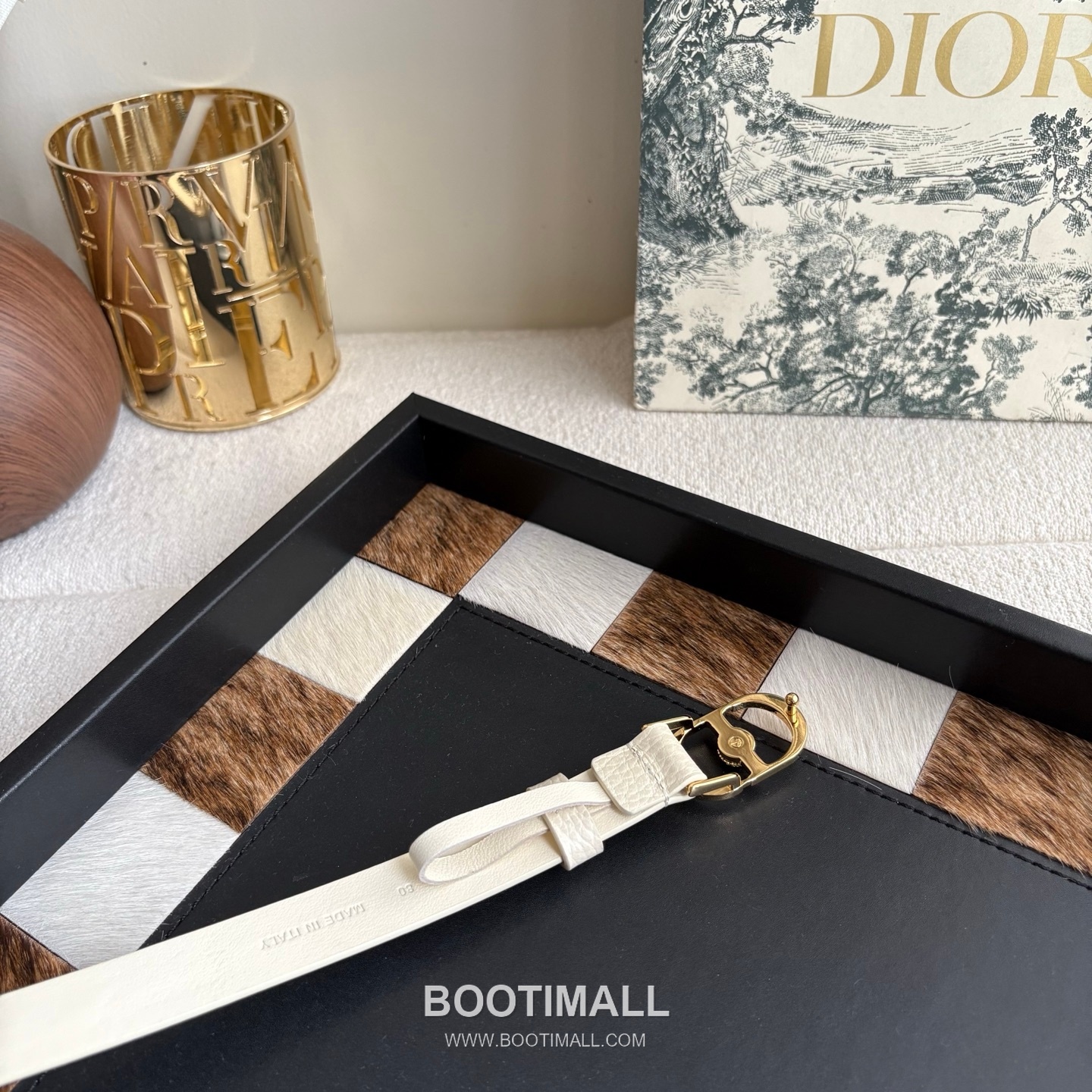 Dior Calfskin Leather Belt with Crystal CD Buckle Gold-Plated 디올 카프스킨 레더 벨트 크리스탈 CD 버클 황동 베이스 금도금 2.0cm 3