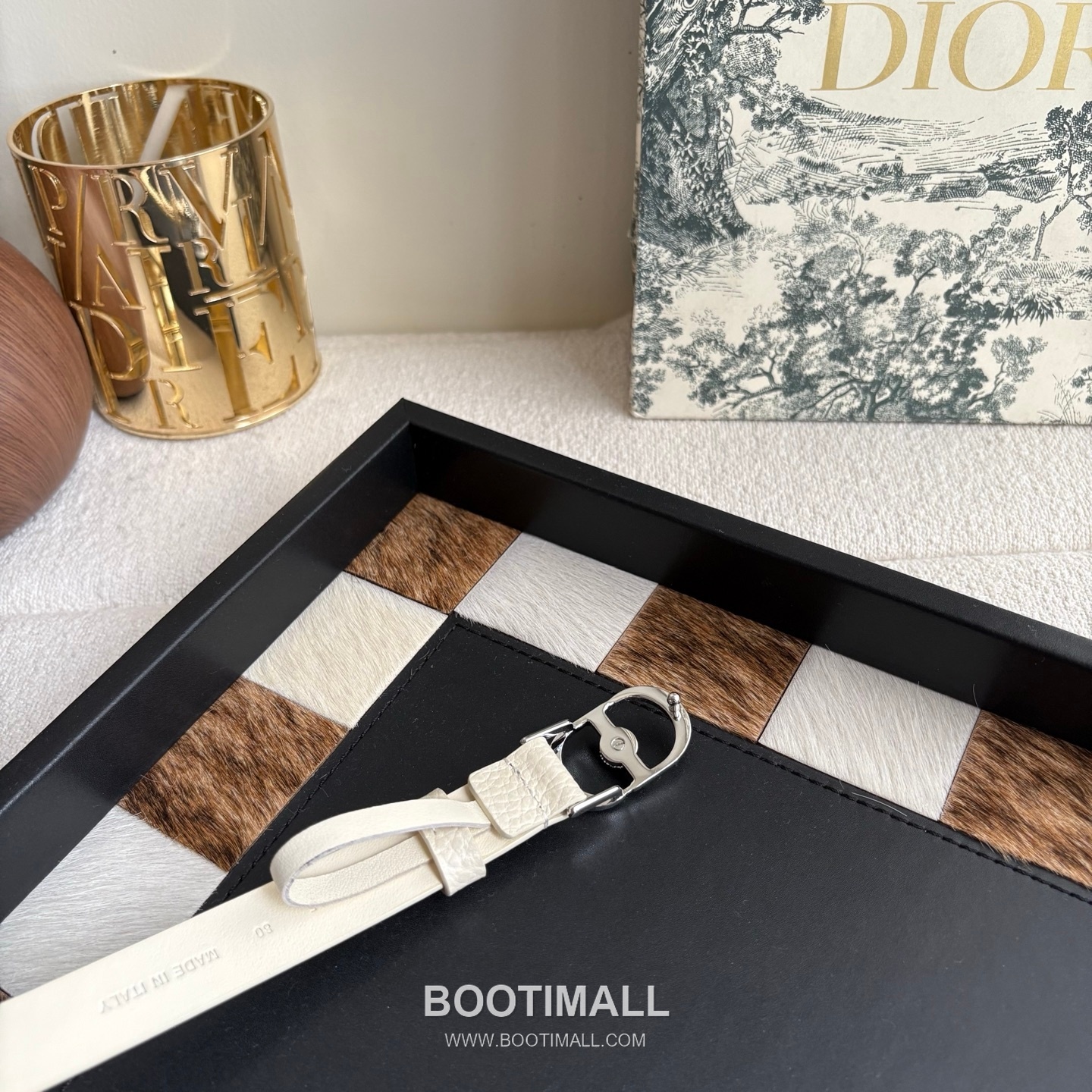 Dior Calfskin Leather Belt with Crystal CD Buckle Gold-Plated 디올 카프스킨 레더 벨트 크리스탈 CD 버클 황동 베이스 금도금 2.0cm 3