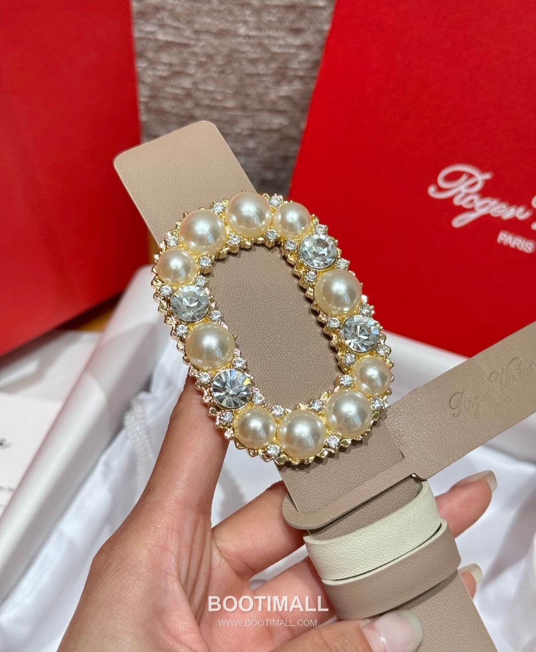 Roger Vivier Calfskin Leather Reversible Belt with Square Logo Buckle Gold-Plated 로저비비에 카프스킨 레더 리버서블 벨트 스퀘어 로고 버클 황동 베이스 금도금 3.0cm 7