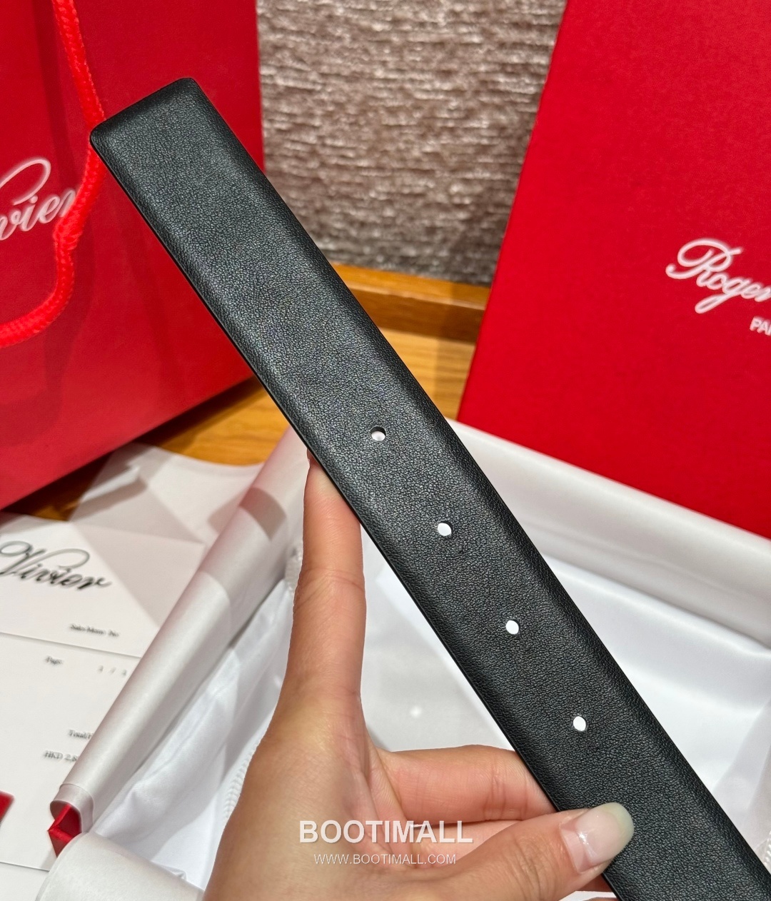 Roger Vivier Calfskin Leather Reversible Belt with Square Logo Buckle Gold-Plated 로저비비에 카프스킨 레더 리버서블 벨트 스퀘어 로고 버클 황동 베이스 금도금 3.0cm 8