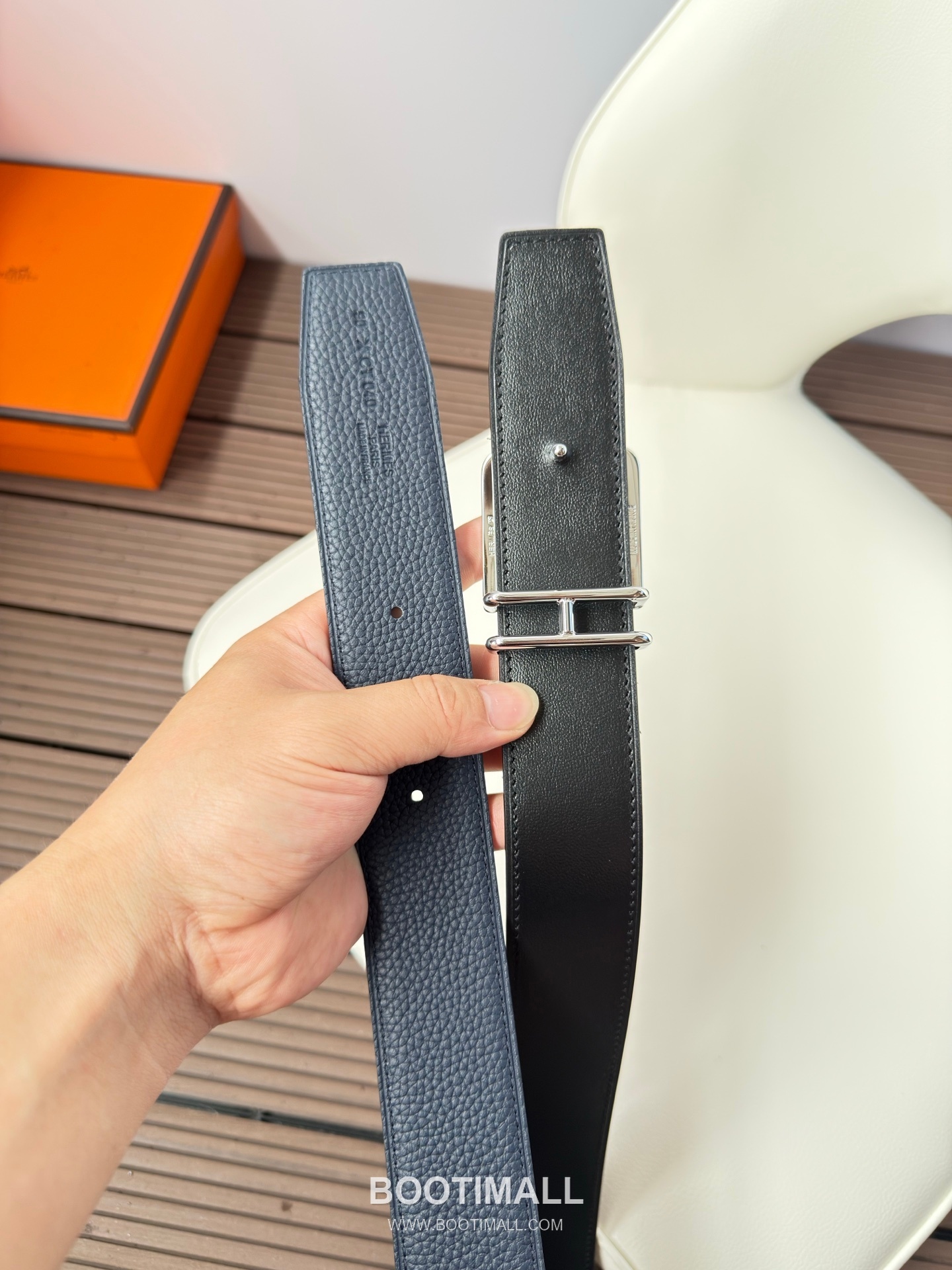 Hermes Constance Calfskin Leather Reversible Belt with H Buckle Palladium 에르메스 콘스탄스 카프스킨 레더 리버서블 벨트 H버클 스테인리스 스틸 팔라듐 피니시 3.8cm 6