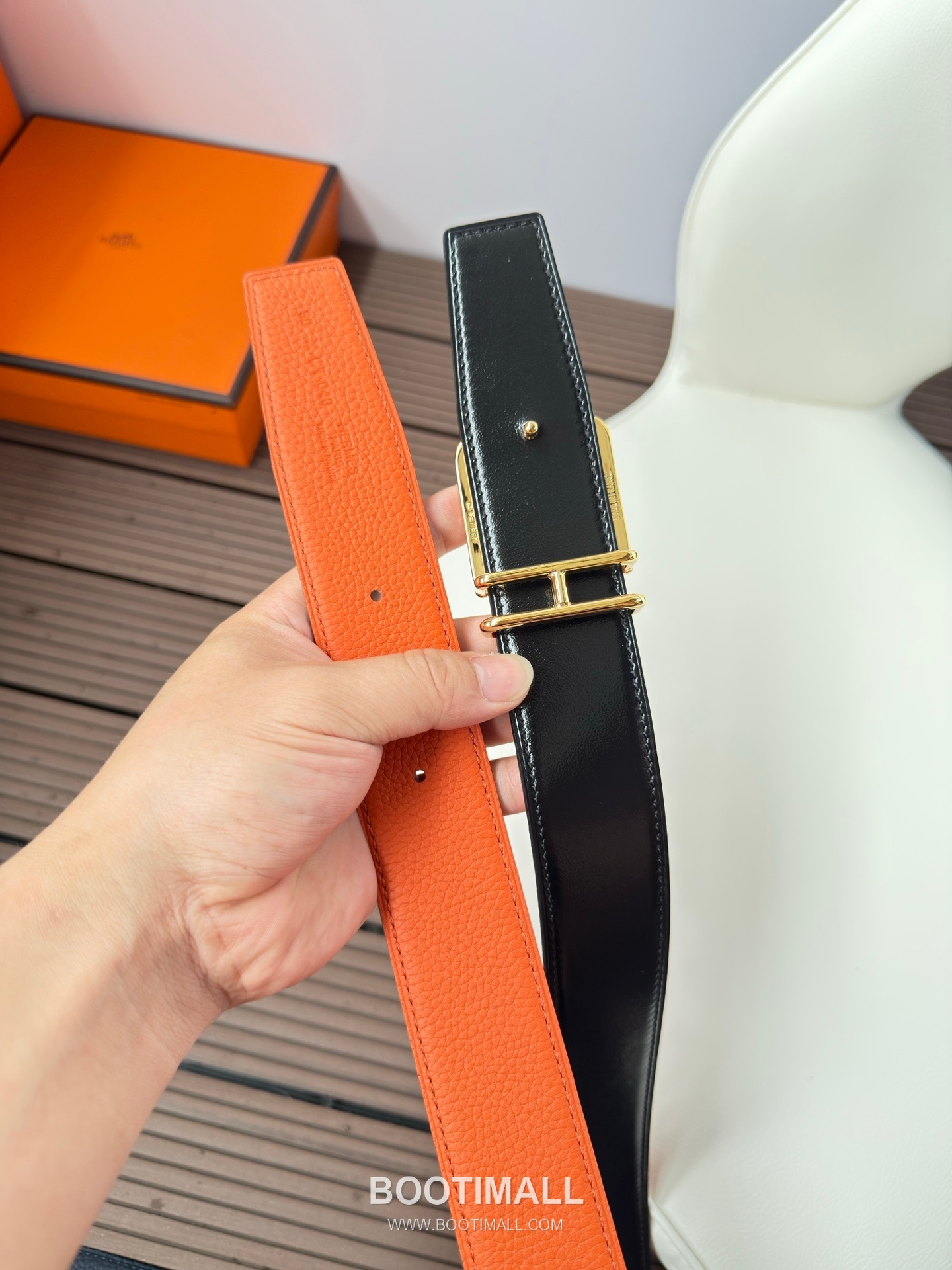 Hermes Constance Calfskin Leather Reversible Belt with H Buckle Palladium 에르메스 콘스탄스 카프스킨 레더 리버서블 벨트 H버클 스테인리스 스틸 팔라듐 피니시 3.8cm 6