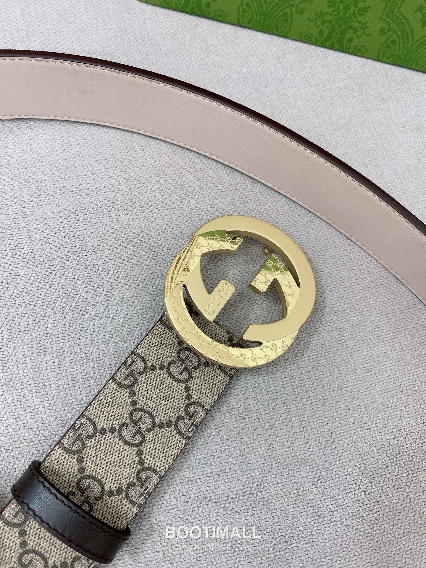 Gucci Calfskin Leather Belt with GG Logo Buckle Palladium 구찌 카프스킨 레더 벨트 GG 로고 버클 황동 베이스 팔라듐 피니시 4.0cm 7