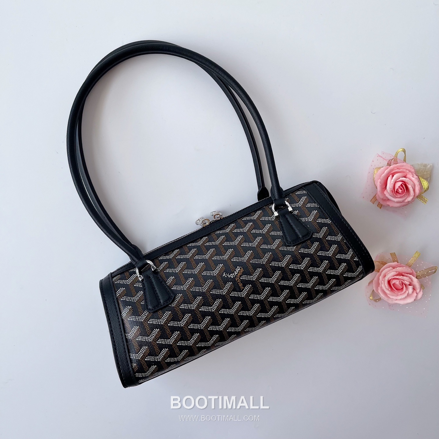 Goyard Bonbonniere Leather Baguette Shoulder Bag with Top Handle Strap 고야드 본보니에르 레더 바게트 숄더백 탑핸들 스트랩 30cm 4