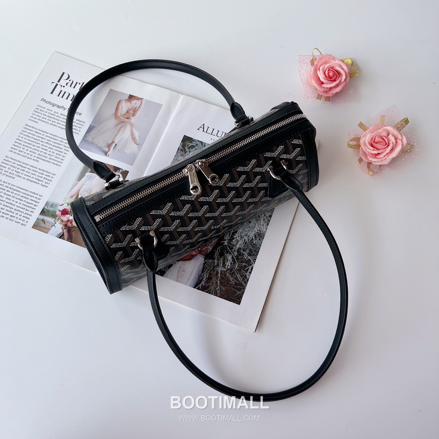 Goyard Bonbonniere Leather Baguette Shoulder Bag with Top Handle Strap 고야드 본보니에르 레더 바게트 숄더백 탑핸들 스트랩 30cm 8