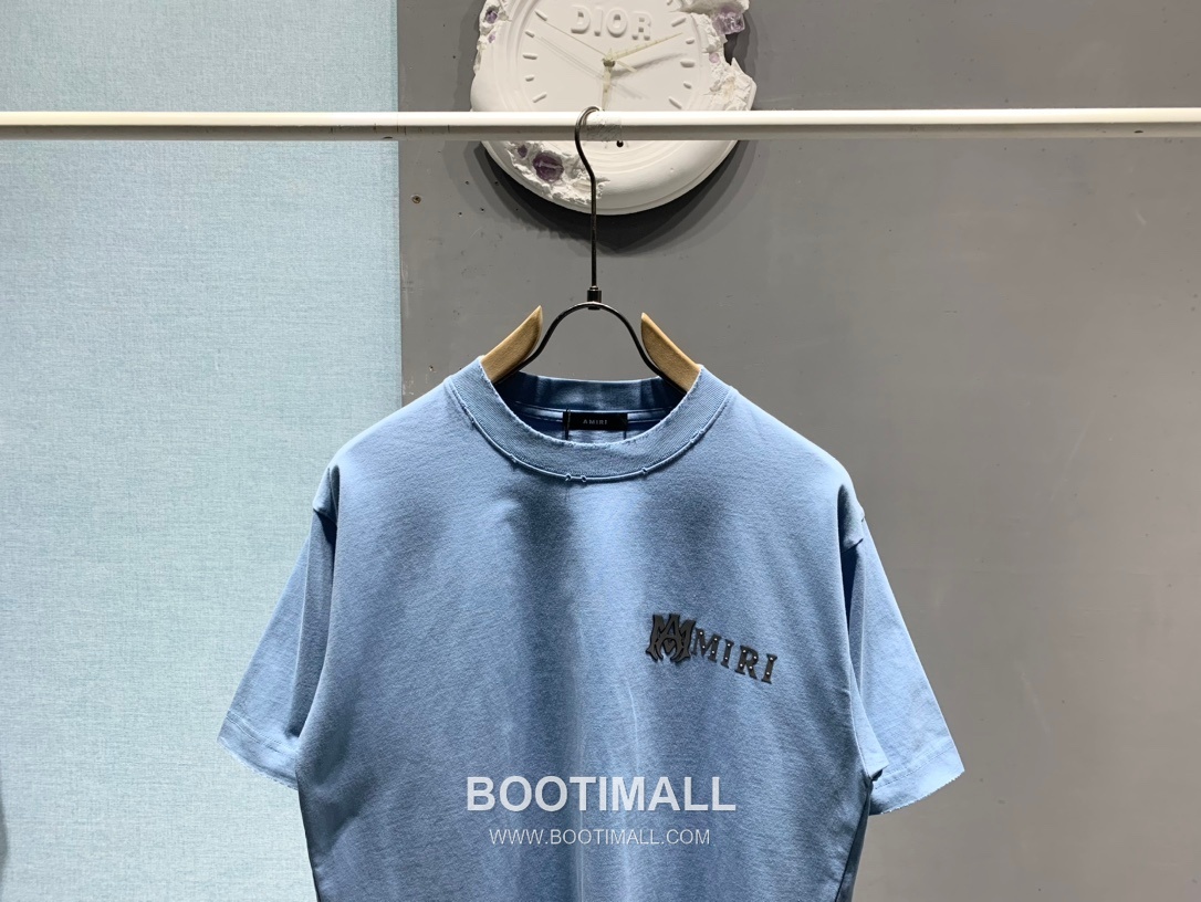 Amiri SS26 Laser Cut Logo Studded Cotton T-Shirt 아미리 SS26 레이저 컷 로고 스터드 코튼 티셔츠 2