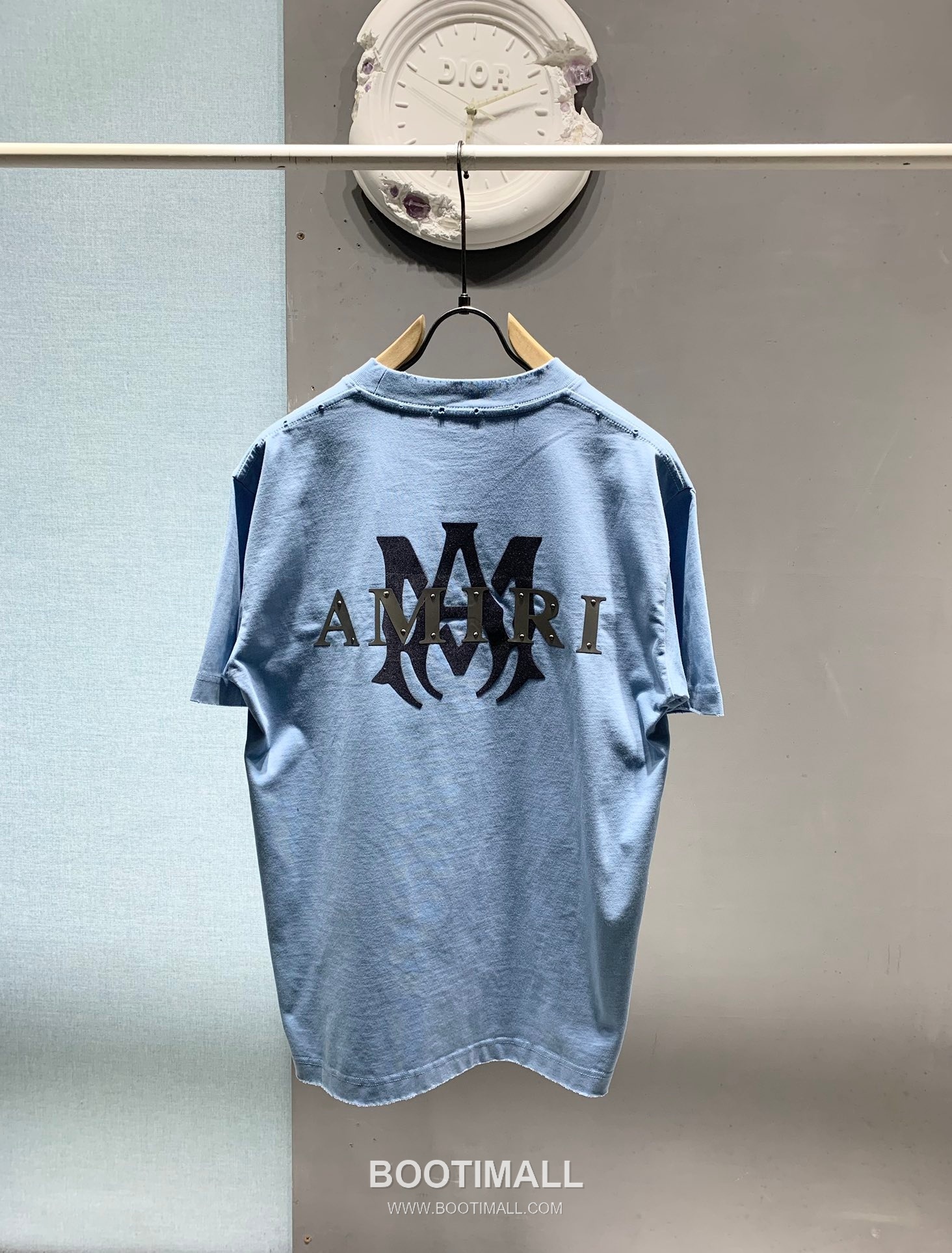 Amiri SS26 Laser Cut Logo Studded Cotton T-Shirt 아미리 SS26 레이저 컷 로고 스터드 코튼 티셔츠 9