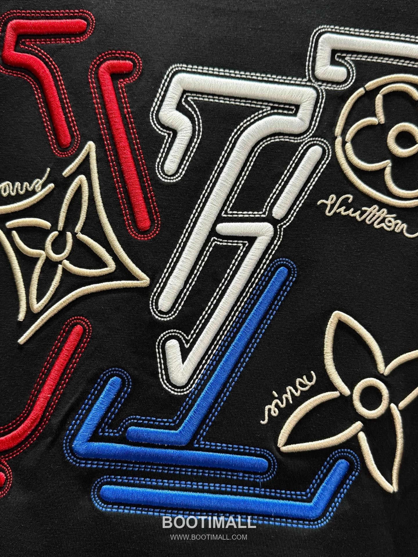 Louis Vuitton SS26 Clover Embroidered Logo Heavy Cotton T-Shirt 루이비통 SS26 클로버 자수 로고 헤비 코튼 티셔츠 AAW98215 9