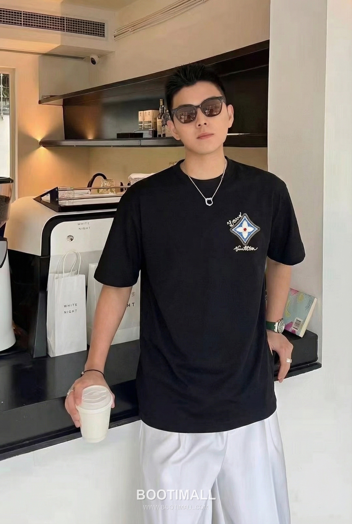 Louis Vuitton SS26 Clover Embroidered Logo Heavy Cotton T-Shirt 루이비통 SS26 클로버 자수 로고 헤비 코튼 티셔츠 AAW98215 3