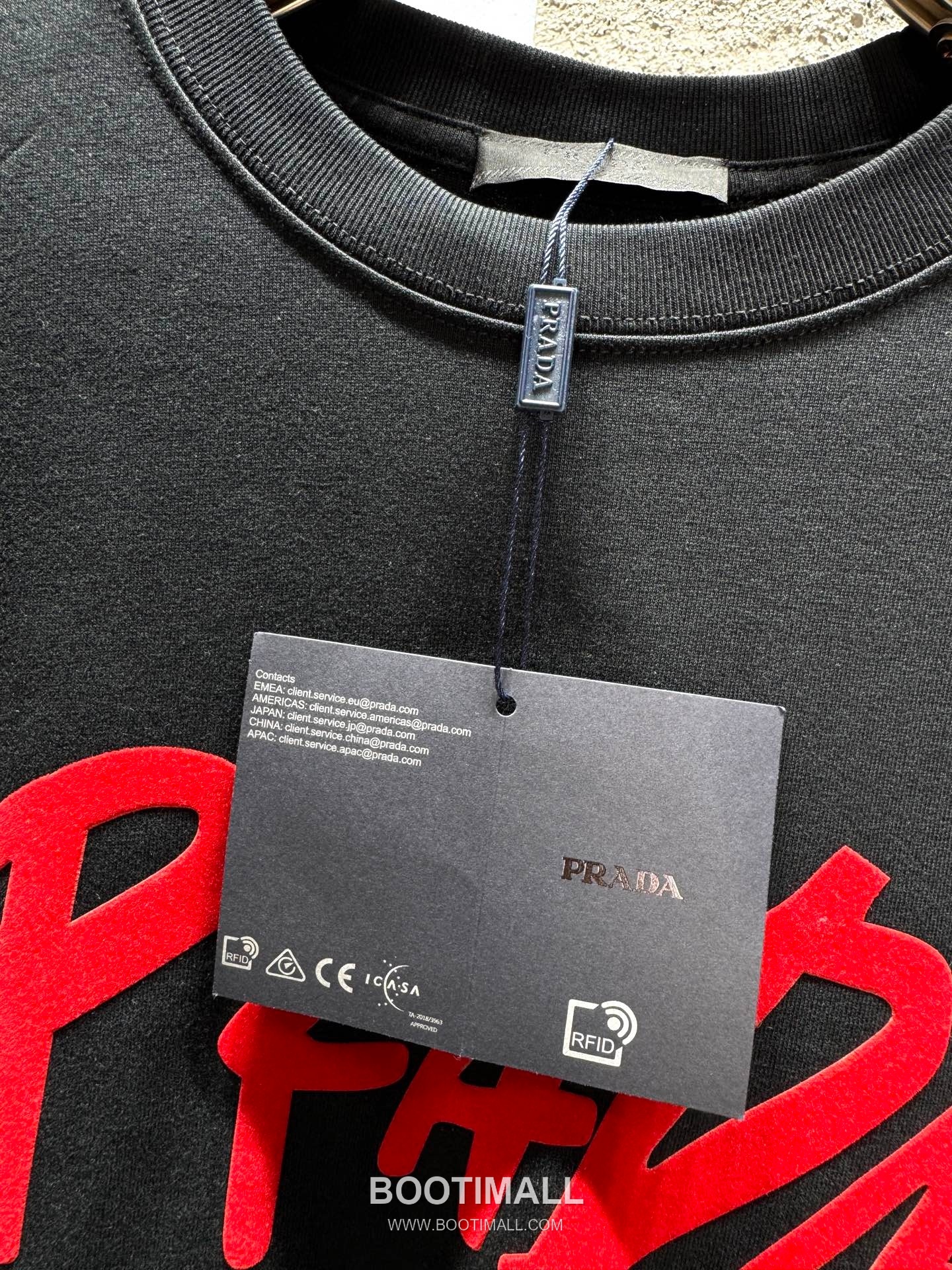 Prada SS26 Graffiti Print Heavy Cotton T-Shirt 프라다 SS26 그래피티 프린트 헤비 코튼 티셔츠 SG26260 7