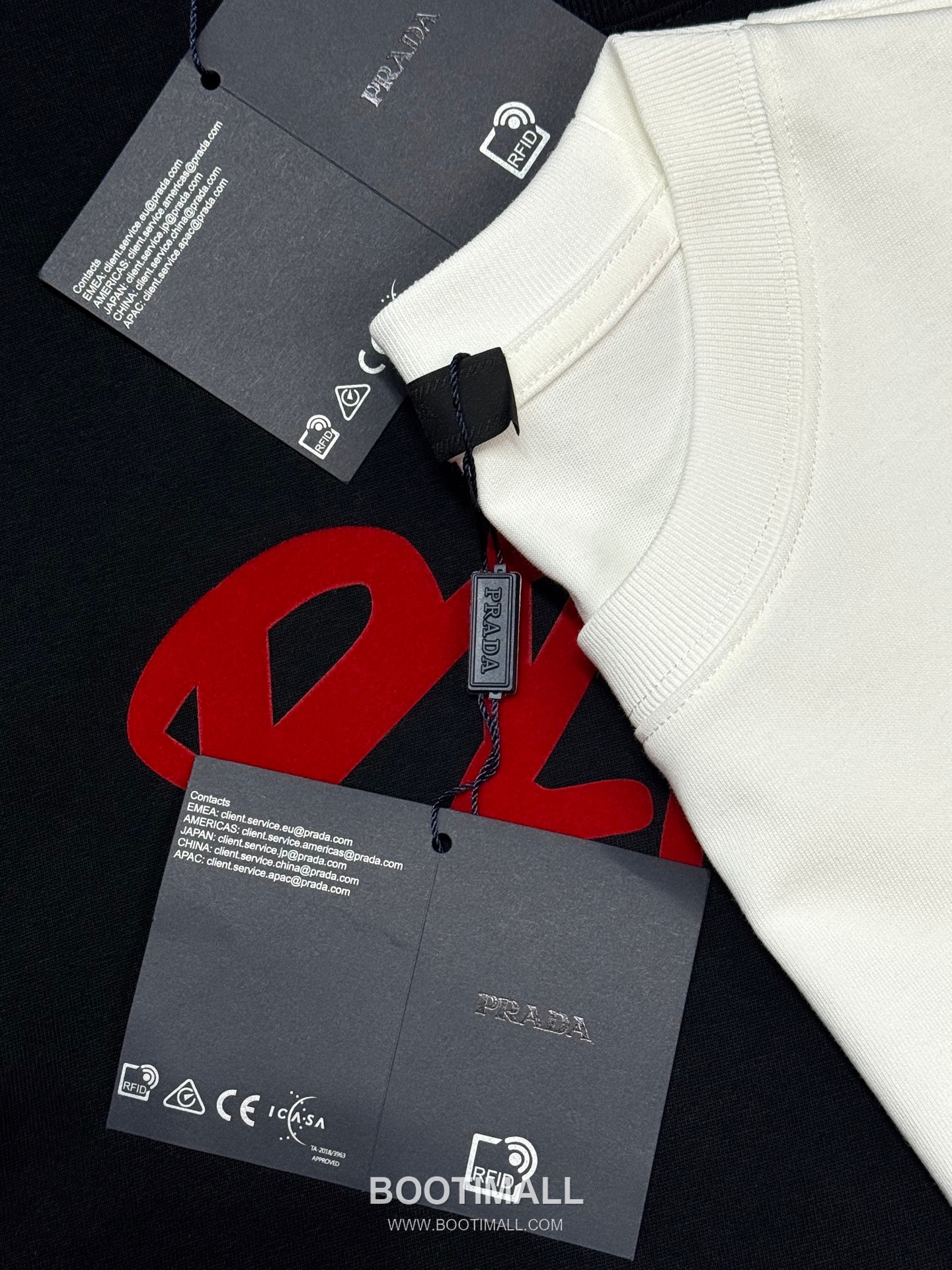 Prada SS26 Graffiti Print Heavy Cotton T-Shirt 프라다 SS26 그래피티 프린트 헤비 코튼 티셔츠 SG26260 4