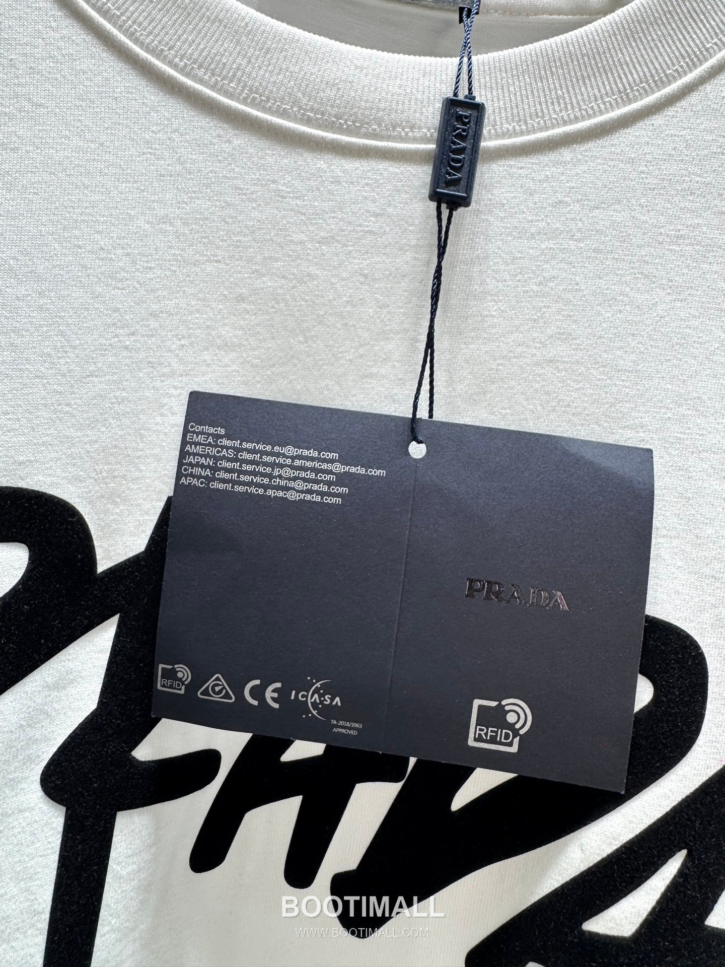 Prada SS26 Graffiti Print Heavy Cotton T-Shirt 프라다 SS26 그래피티 프린트 헤비 코튼 티셔츠 SG26260 14