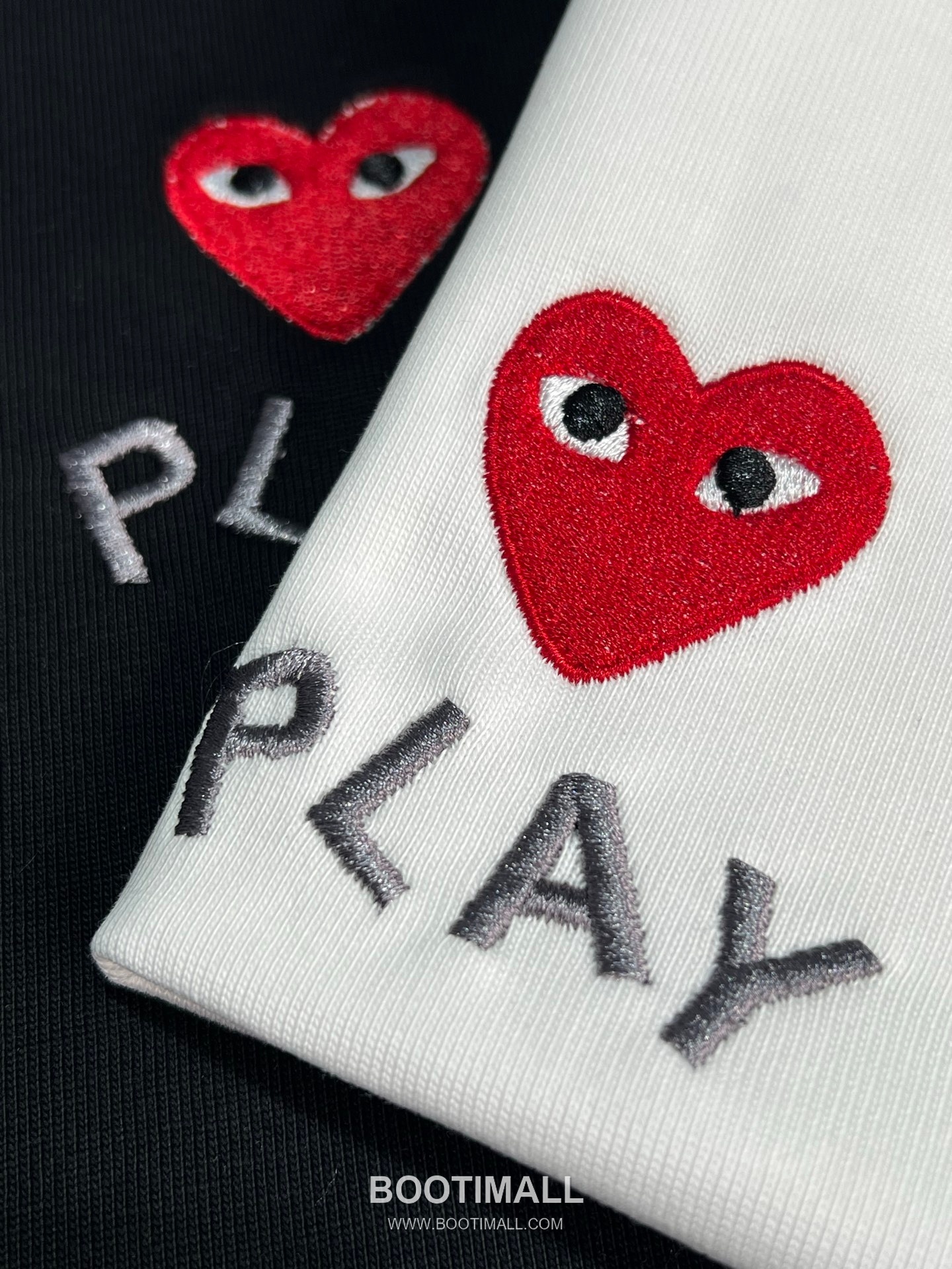 Comme des Garçons Play SS26 Heart Eyes Embroidered Heavy Cotton T-Shirt 꼼데가르송플레이 SS26 하트 아이즈 자수 헤비 코튼 티셔츠 AMC6842 6
