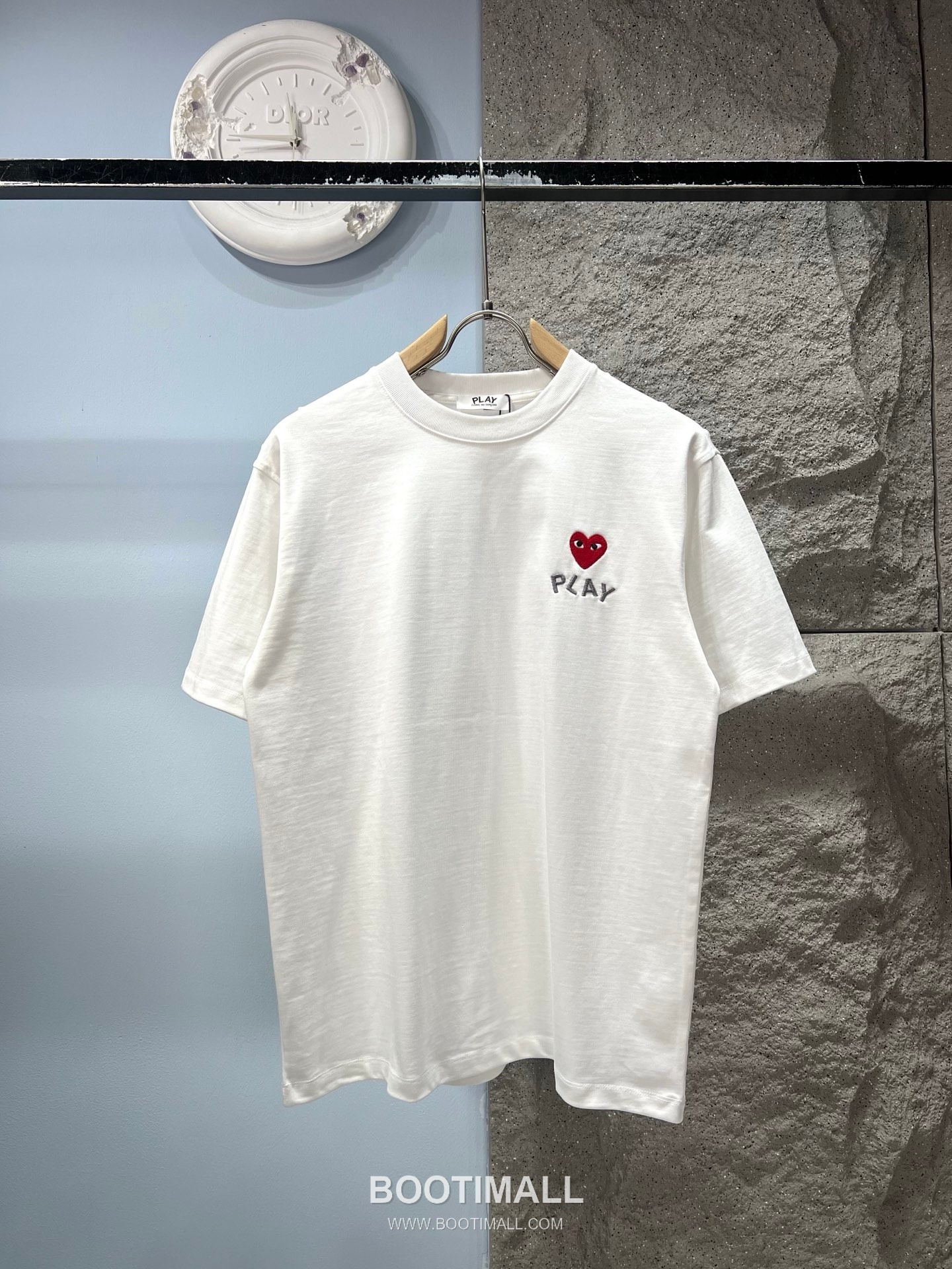 Comme des Garçons Play SS26 Heart Eyes Embroidered Heavy Cotton T-Shirt 꼼데가르송플레이 SS26 하트 아이즈 자수 헤비 코튼 티셔츠 AMC6842 10