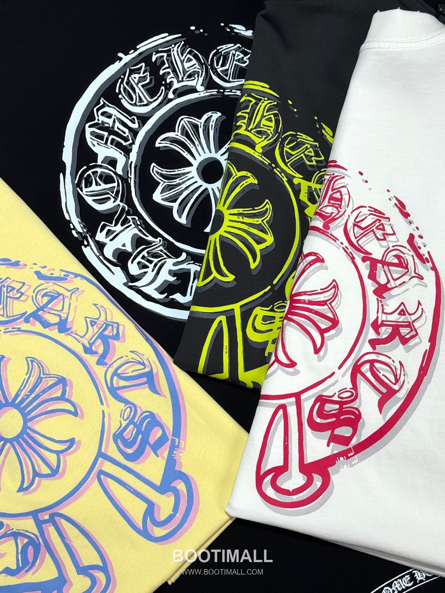 Chrome Hearts SS26 Distressed Horseshoe Discharge Print Cotton T-Shirt 크롬하츠 SS26 디스트로이드 호스슈 프린트 코튼 티셔츠 XL13501 5