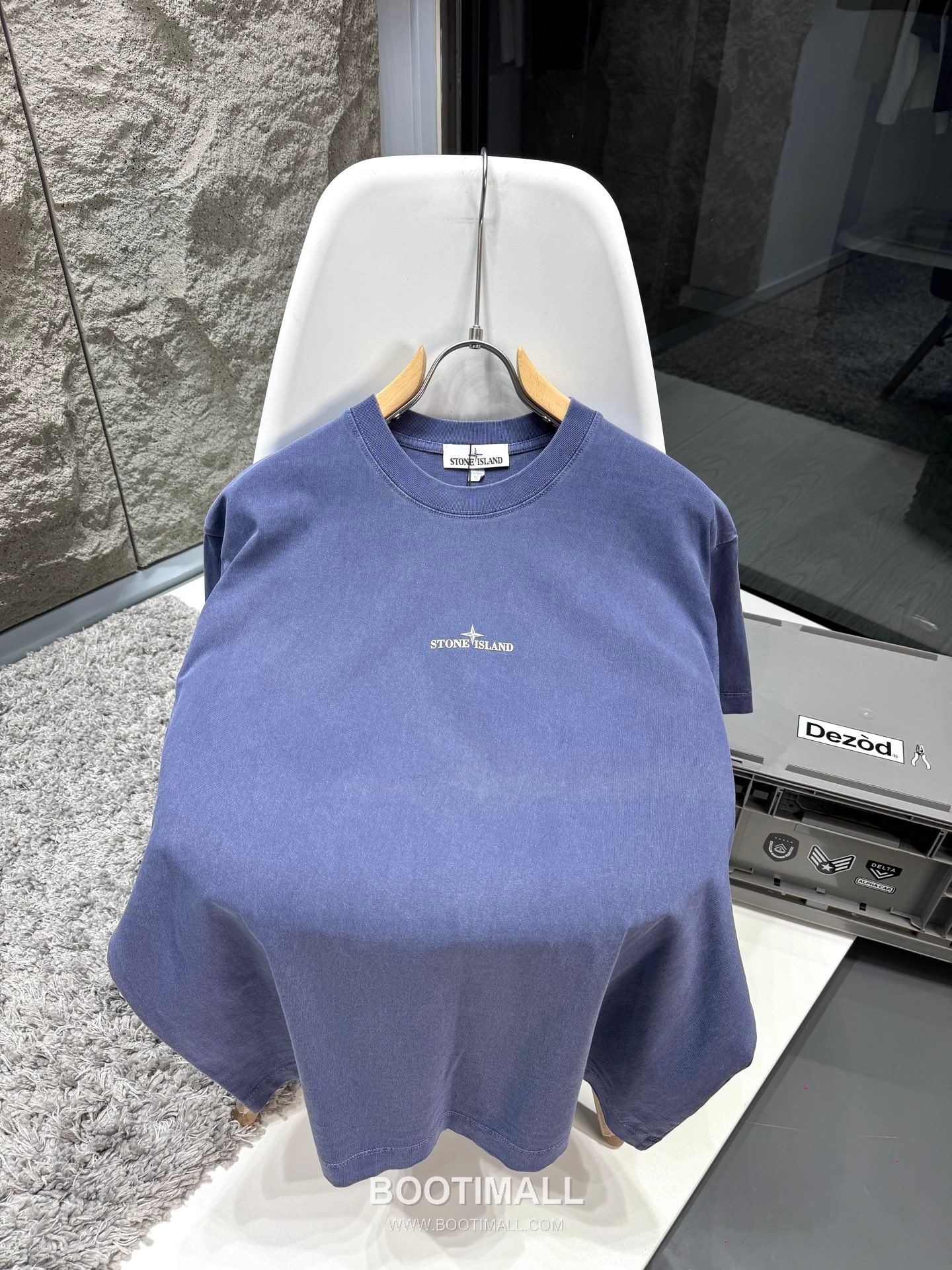 Stone Island SS26 Compass Logo Print Heavy Cotton T-Shirt 스톤아일랜드 SS26 컴퍼스 로고 프린트 헤비 코튼 티셔츠 WG26881 4