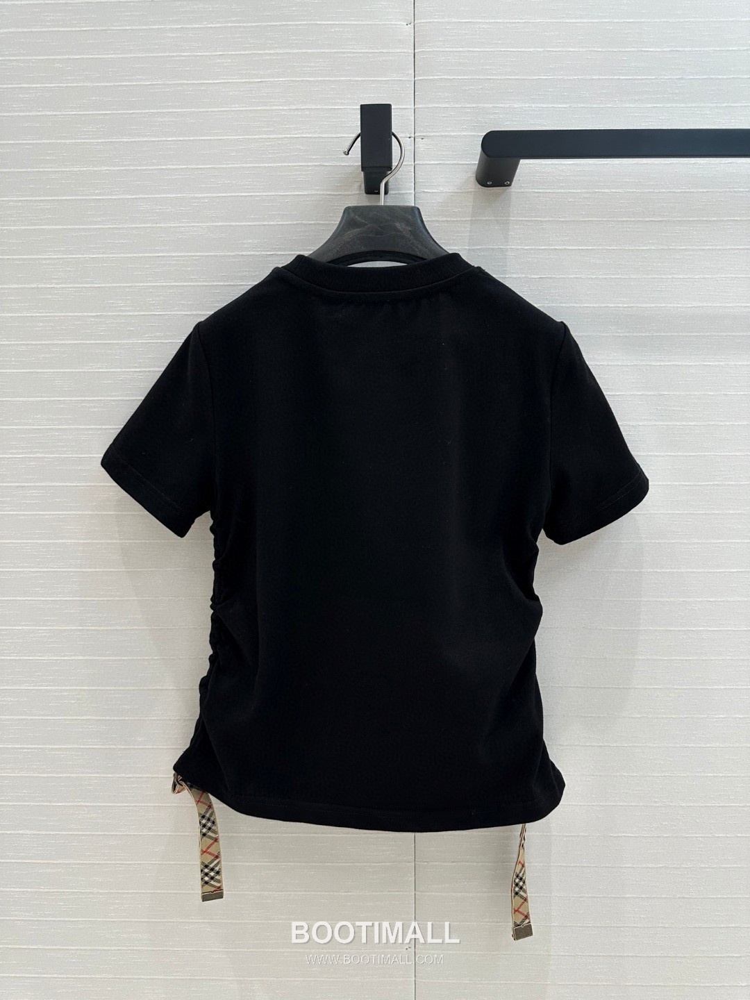 Burberry SS26 Check Panel Pleated Cotton T-Shirt 버버리 SS26 체크 패널 플리츠 코튼 티셔츠 18