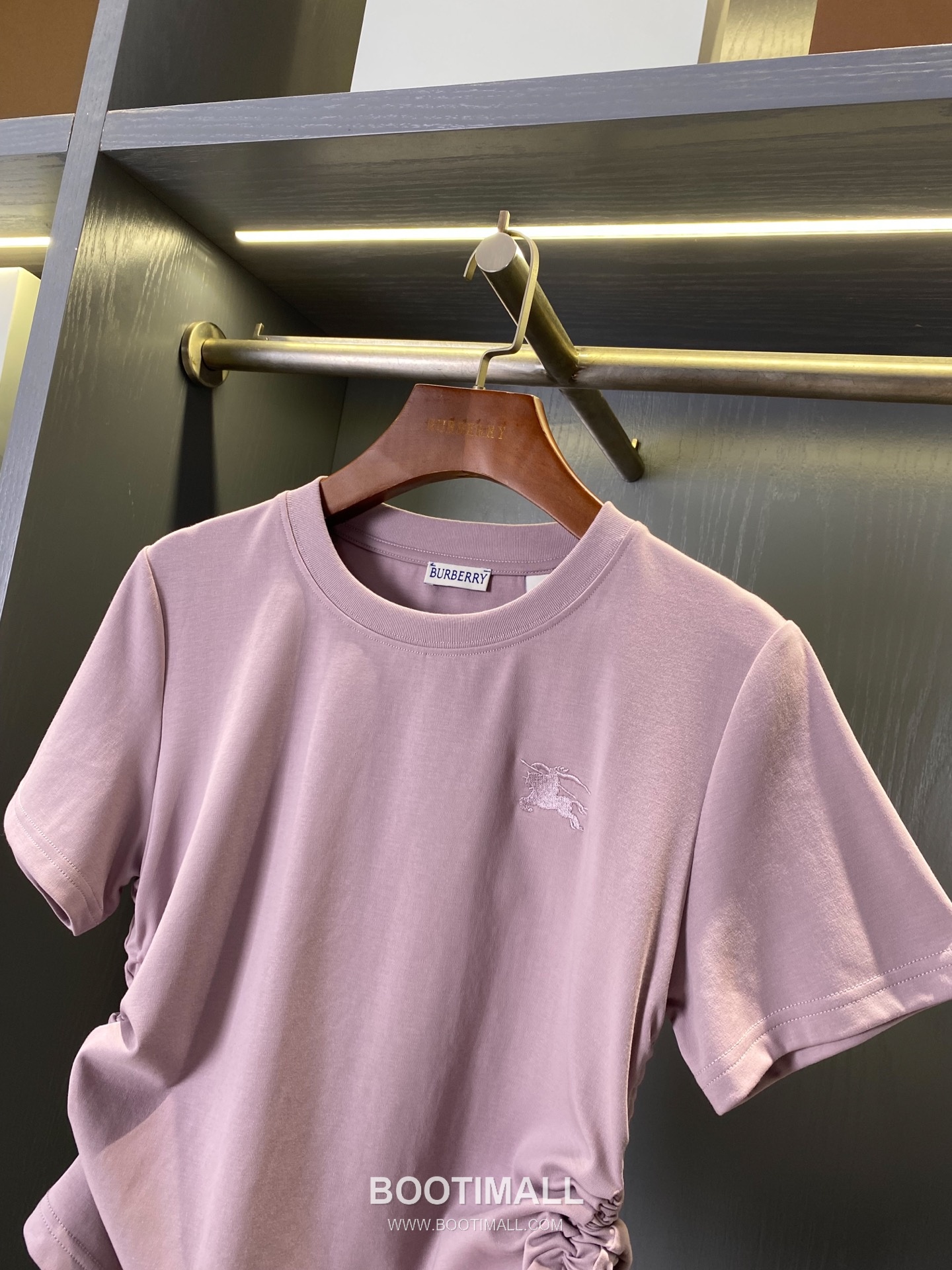 Burberry SS26 Check Panel Pleated Cotton T-Shirt 버버리 SS26 체크 패널 플리츠 코튼 티셔츠 3