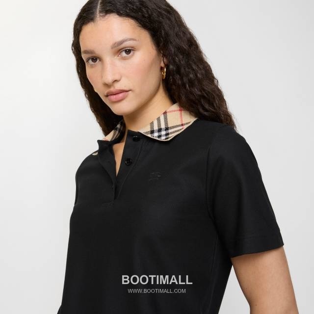 Burberry Check Collar Cotton Piqué Polo Shirt 버버리 체크 칼라 코튼 피케 폴로 셔츠 9