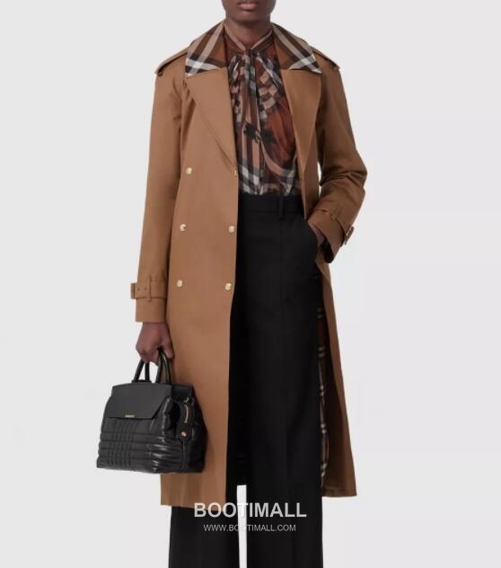 Burberry Waterloo Check Collar Gabardine Trench Coat 버버리 워털루 체크 칼라 개버딘 트렌치 코트 1