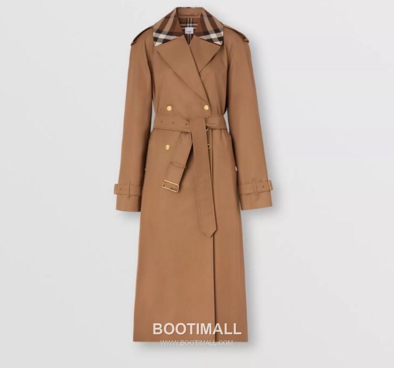 Burberry Waterloo Check Collar Gabardine Trench Coat 버버리 워털루 체크 칼라 개버딘 트렌치 코트 5