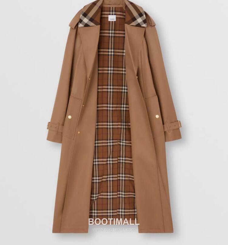Burberry Waterloo Check Collar Gabardine Trench Coat 버버리 워털루 체크 칼라 개버딘 트렌치 코트 7