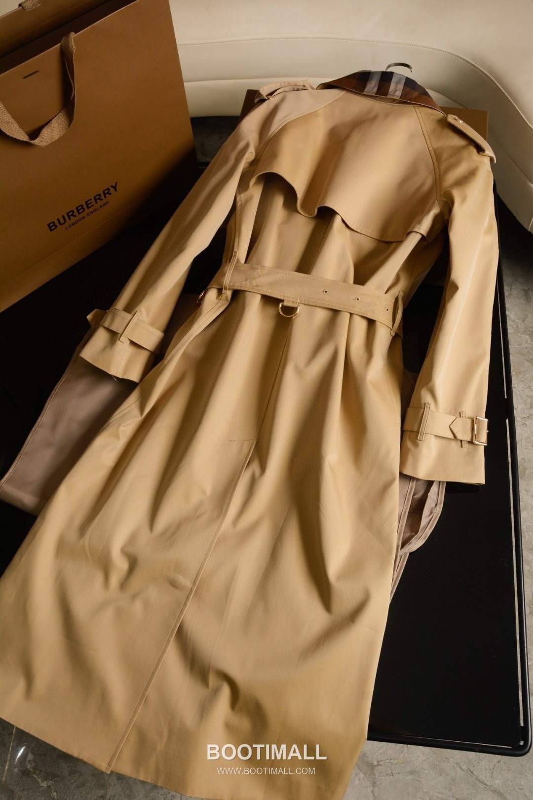 Burberry Waterloo Check Collar Gabardine Trench Coat 버버리 워털루 체크 칼라 개버딘 트렌치 코트 17