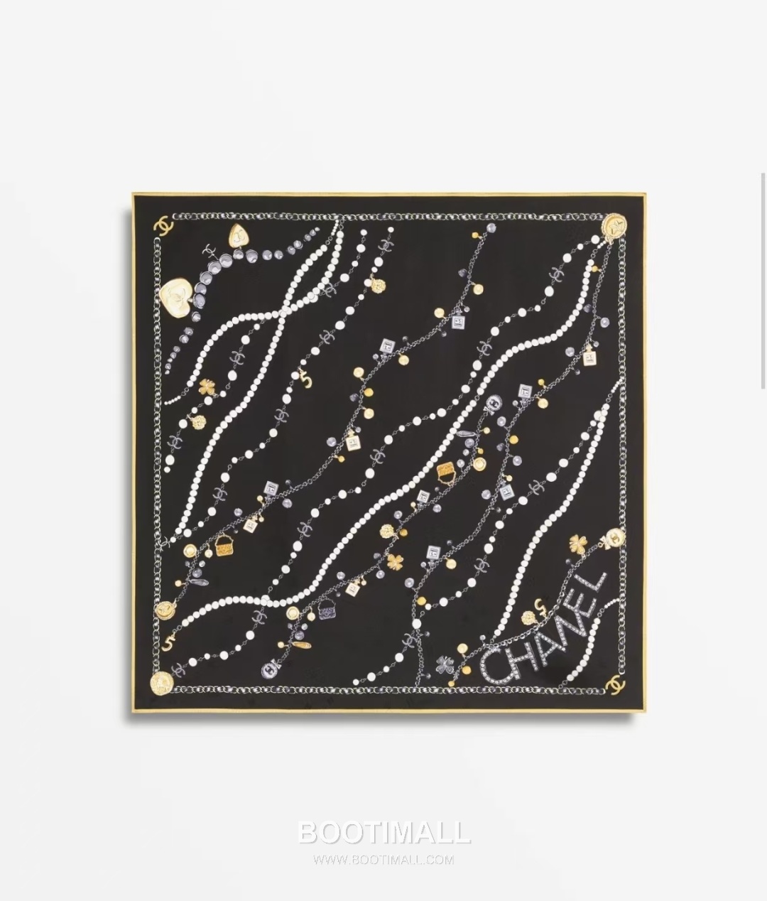 Ann Andelman 520 Capsule Silk Square Scarf 100% Silk Print Scarf 앤앤델만 520 캡슐 실크 스퀘어 스카프 90cm 1