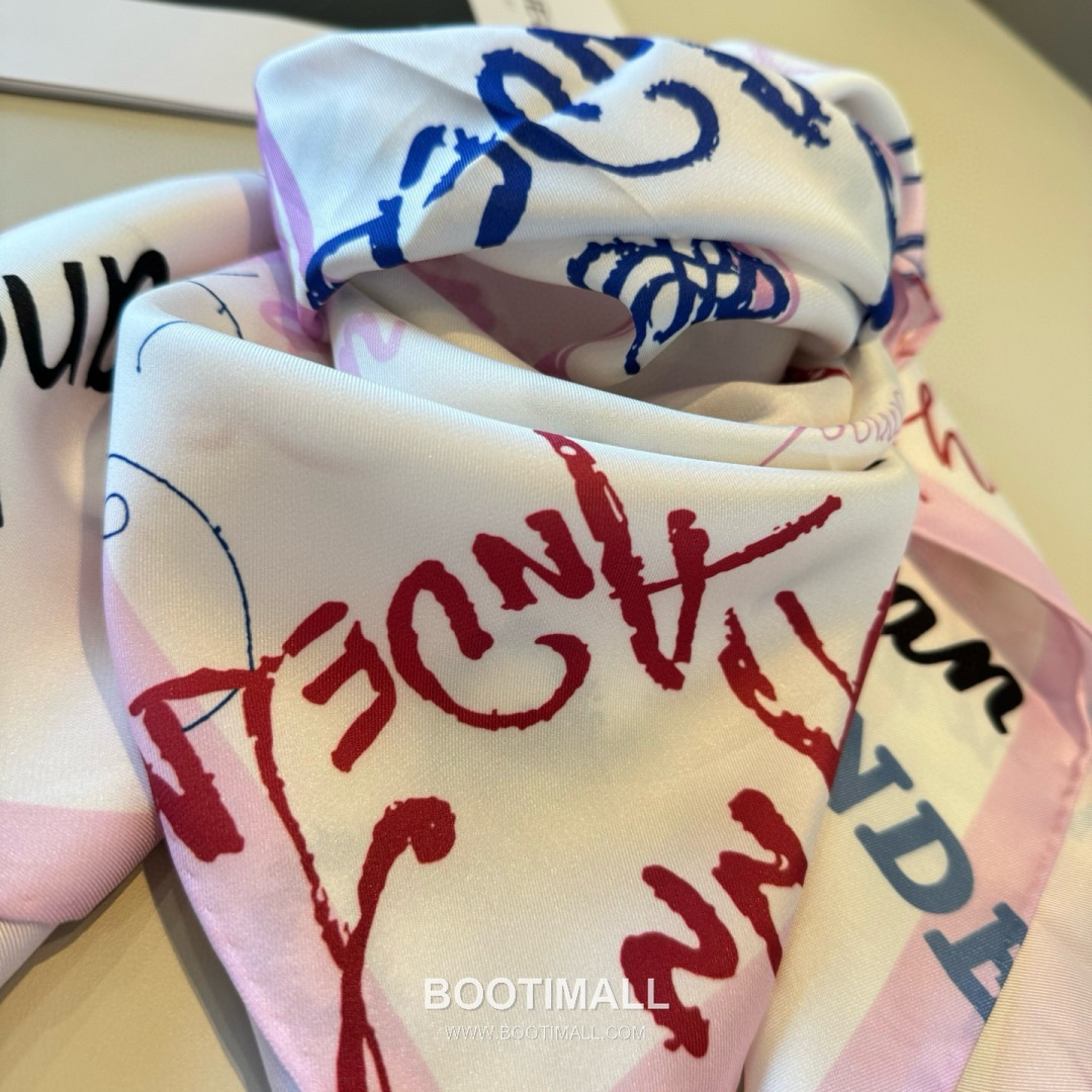 Ann Andelman 520 Capsule Silk Square Scarf 100% Silk Print Scarf 앤앤델만 520 캡슐 실크 스퀘어 스카프 90cm 7