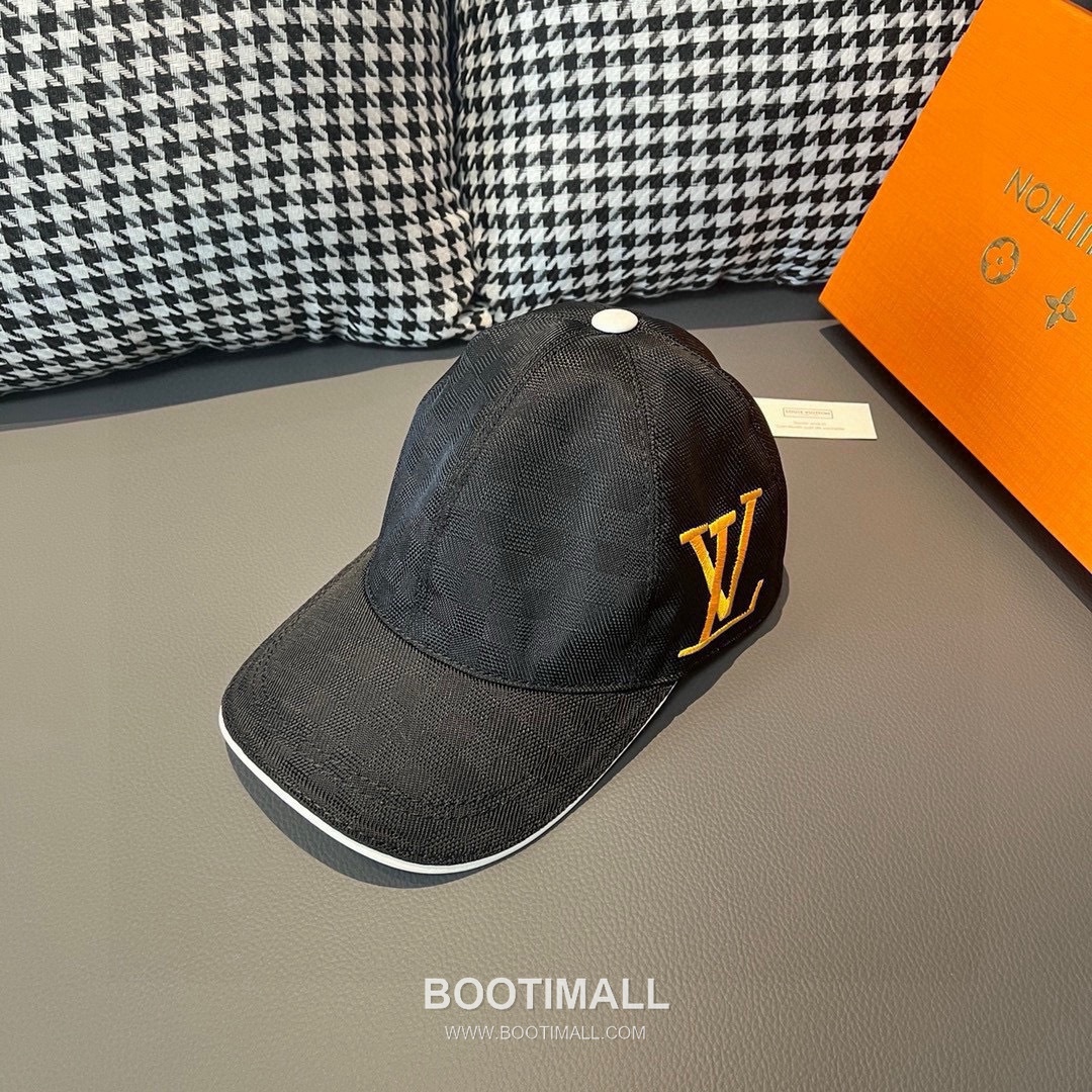 Louis Vuitton Damier Canvas Leather Strap Baseball Cap 루이비통 다미에 캔버스 가죽 스트랩 베이스볼 캡 56cm 1