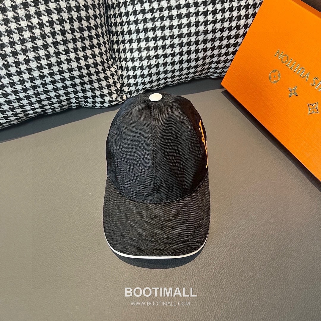 Louis Vuitton Damier Canvas Leather Strap Baseball Cap 루이비통 다미에 캔버스 가죽 스트랩 베이스볼 캡 56cm 2