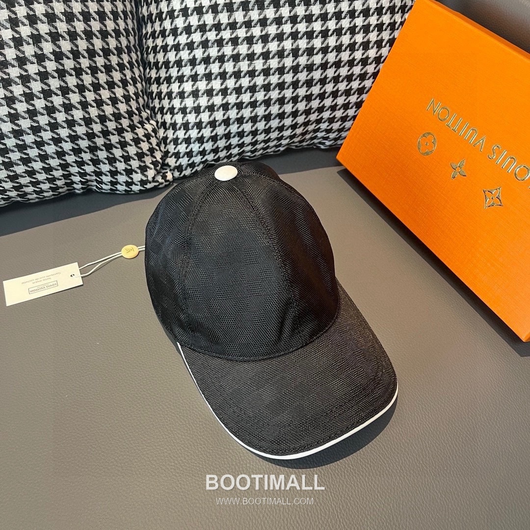Louis Vuitton Damier Canvas Leather Strap Baseball Cap 루이비통 다미에 캔버스 가죽 스트랩 베이스볼 캡 56cm 3