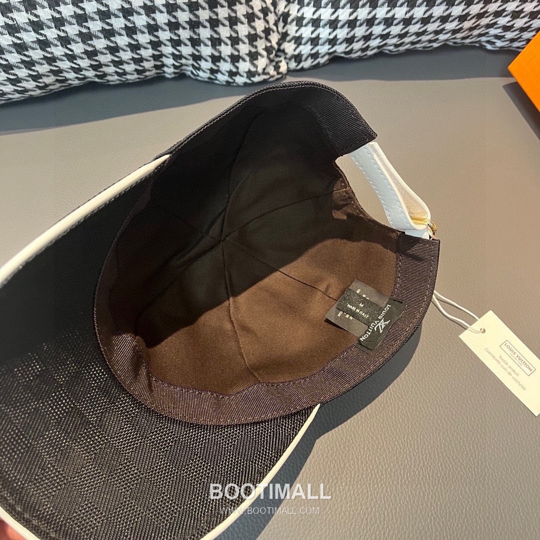 Louis Vuitton Damier Canvas Leather Strap Baseball Cap 루이비통 다미에 캔버스 가죽 스트랩 베이스볼 캡 56cm 7