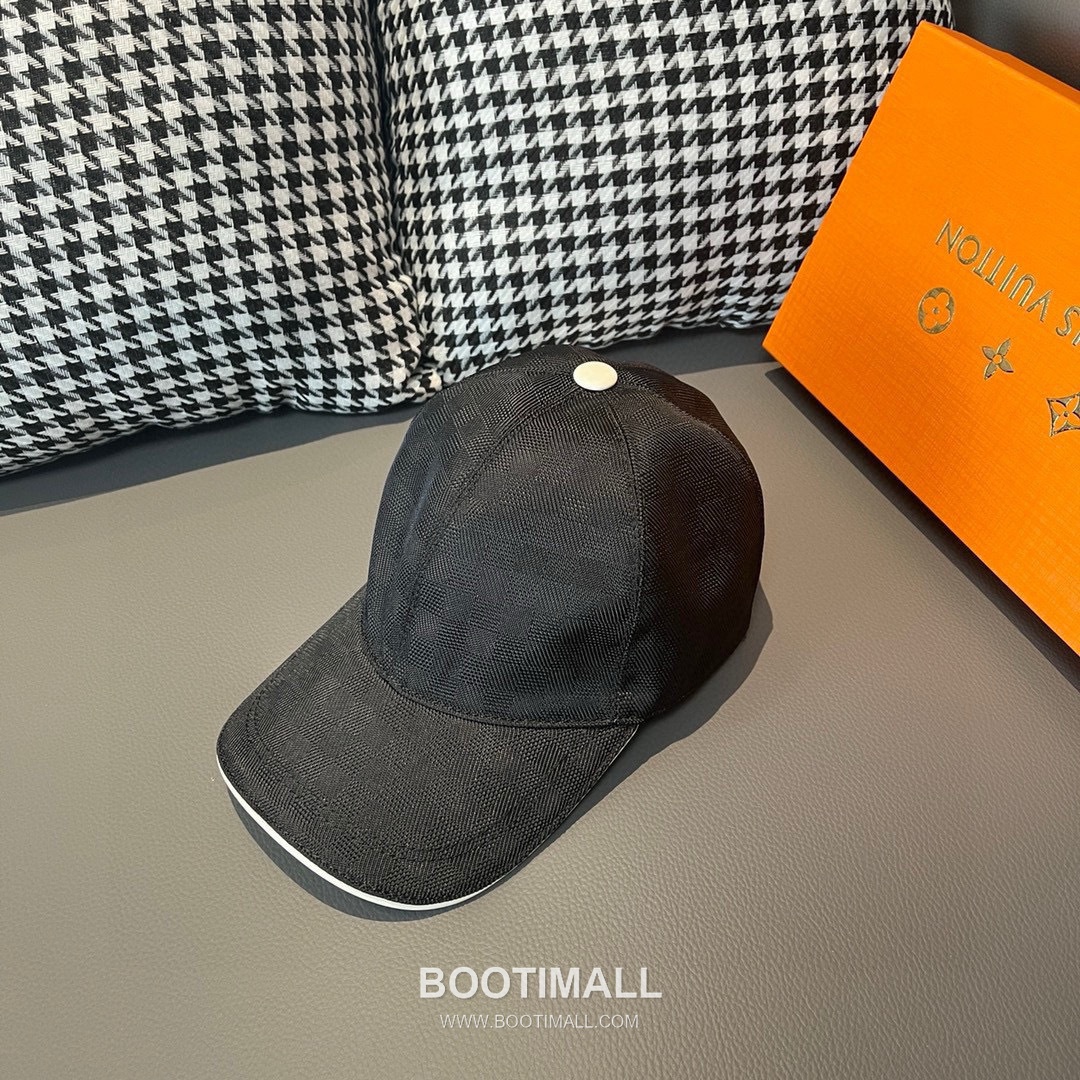 Louis Vuitton Damier Canvas Leather Strap Baseball Cap 루이비통 다미에 캔버스 가죽 스트랩 베이스볼 캡 56cm 1