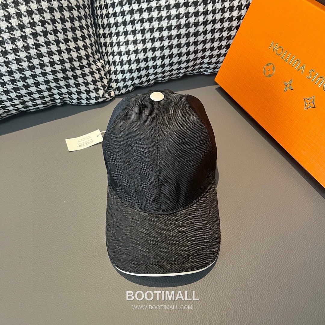 Louis Vuitton Damier Canvas Leather Strap Baseball Cap 루이비통 다미에 캔버스 가죽 스트랩 베이스볼 캡 56cm 2