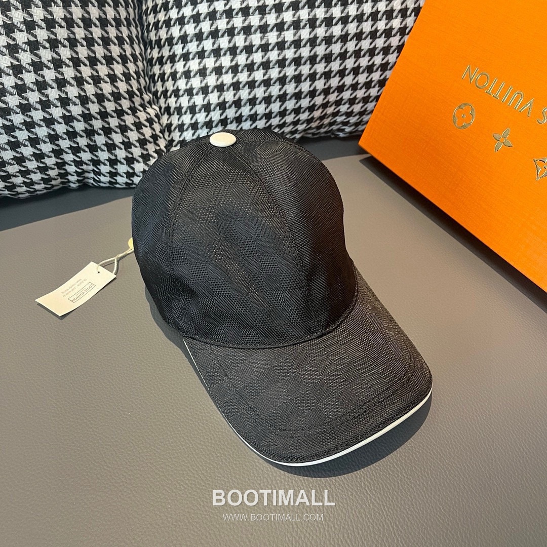 Louis Vuitton Damier Canvas Leather Strap Baseball Cap 루이비통 다미에 캔버스 가죽 스트랩 베이스볼 캡 56cm 3