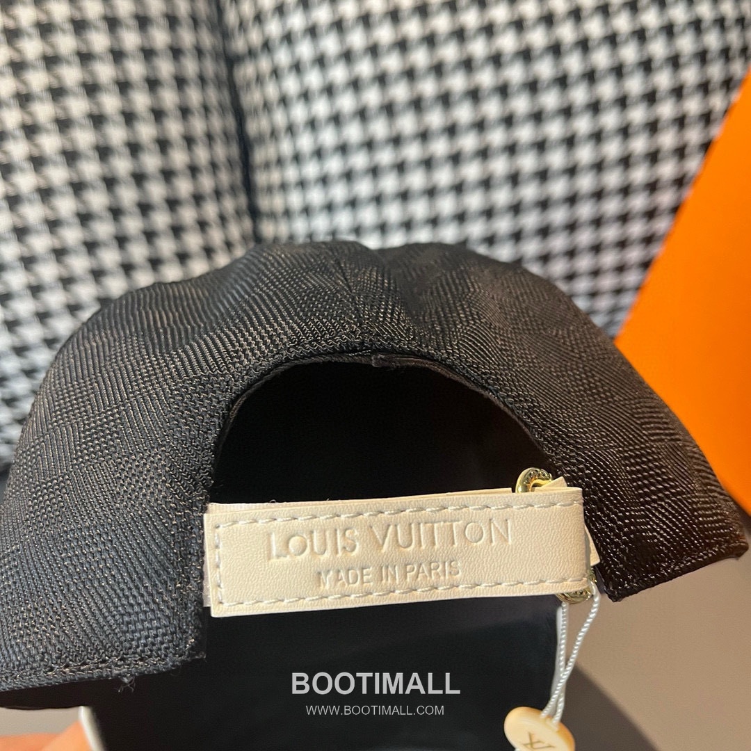 Louis Vuitton Damier Canvas Leather Strap Baseball Cap 루이비통 다미에 캔버스 가죽 스트랩 베이스볼 캡 56cm 7