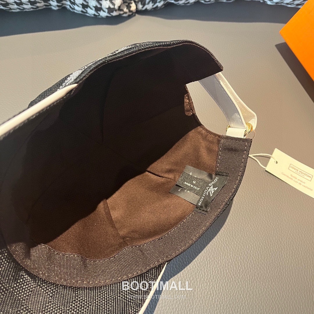 Louis Vuitton Damier Canvas Leather Strap Baseball Cap 루이비통 다미에 캔버스 가죽 스트랩 베이스볼 캡 56cm 7