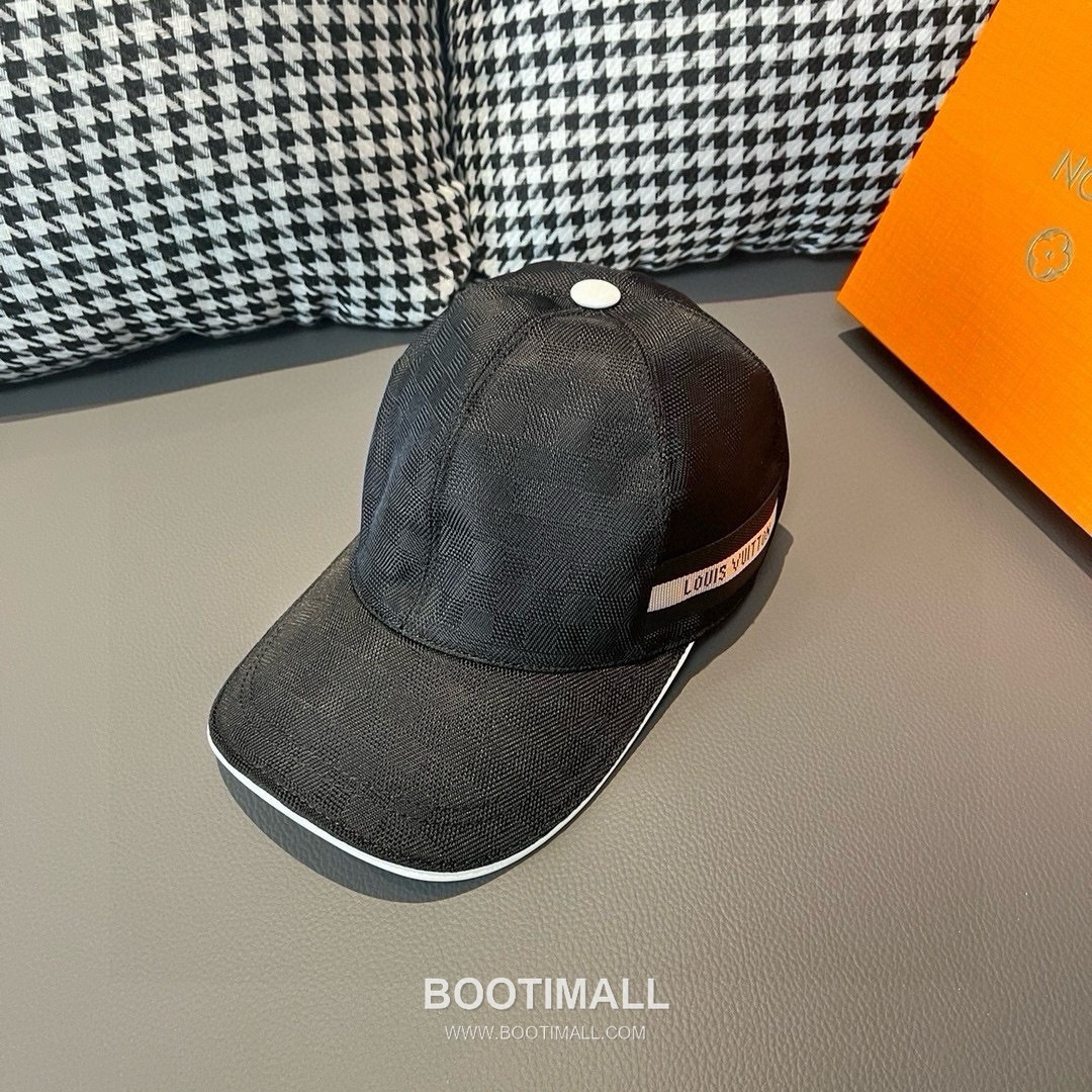 Louis Vuitton Damier Canvas Leather Strap Baseball Cap 루이비통 다미에 캔버스 가죽 스트랩 베이스볼 캡 56cm 1