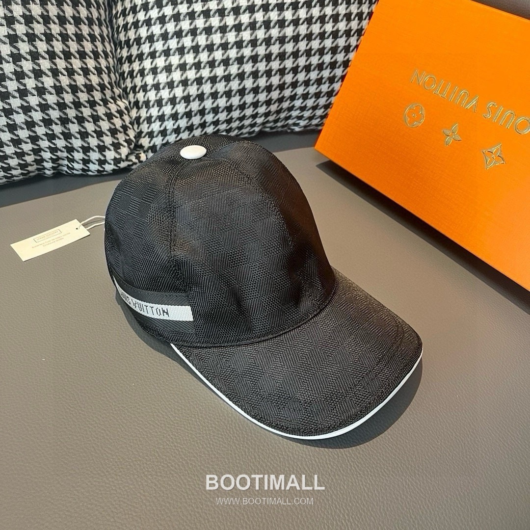 Louis Vuitton Damier Canvas Leather Strap Baseball Cap 루이비통 다미에 캔버스 가죽 스트랩 베이스볼 캡 56cm 3