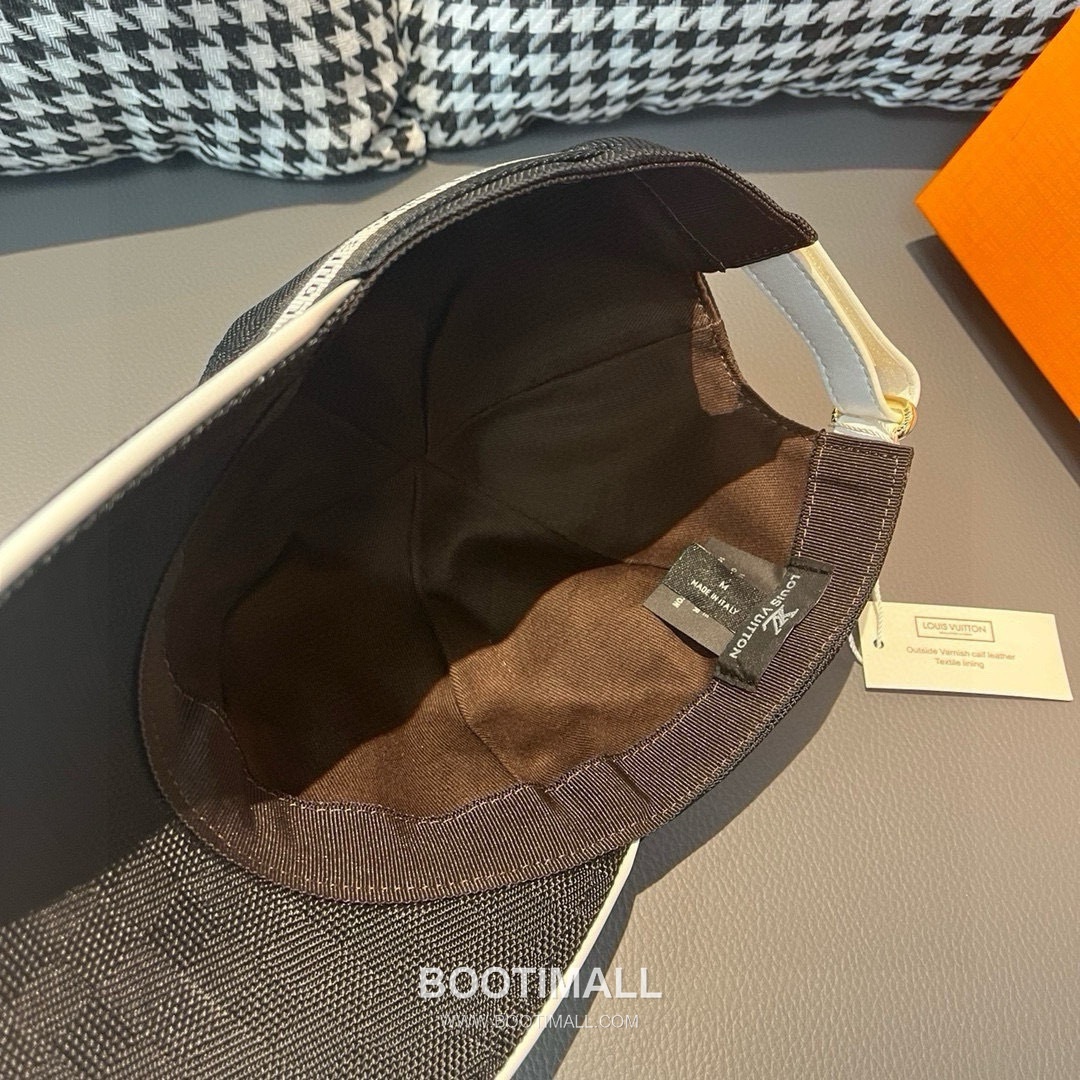 Louis Vuitton Damier Canvas Leather Strap Baseball Cap 루이비통 다미에 캔버스 가죽 스트랩 베이스볼 캡 56cm 6