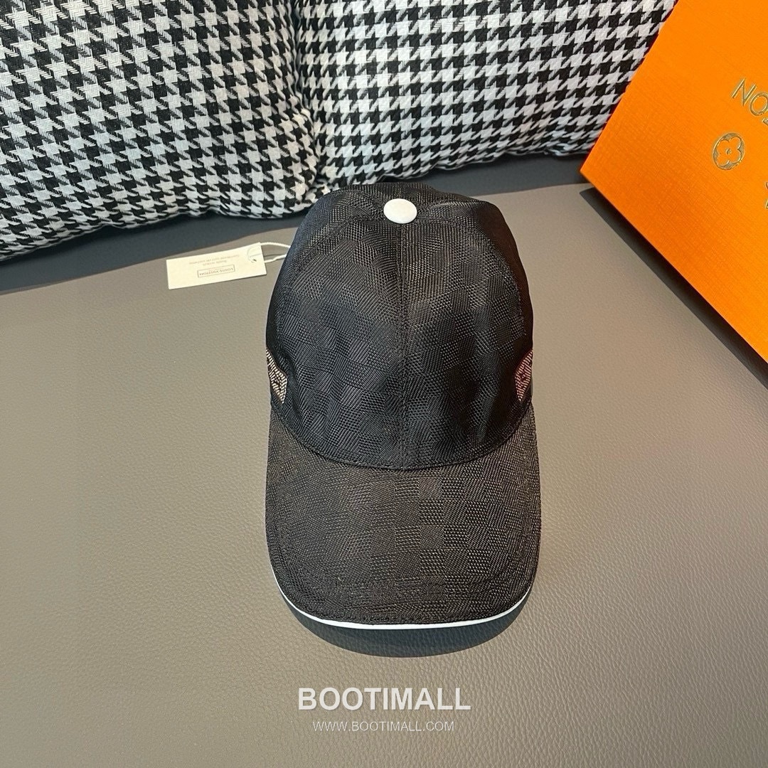 Louis Vuitton Damier Canvas Leather Strap Baseball Cap 루이비통 다미에 캔버스 가죽 스트랩 베이스볼 캡 56cm 2