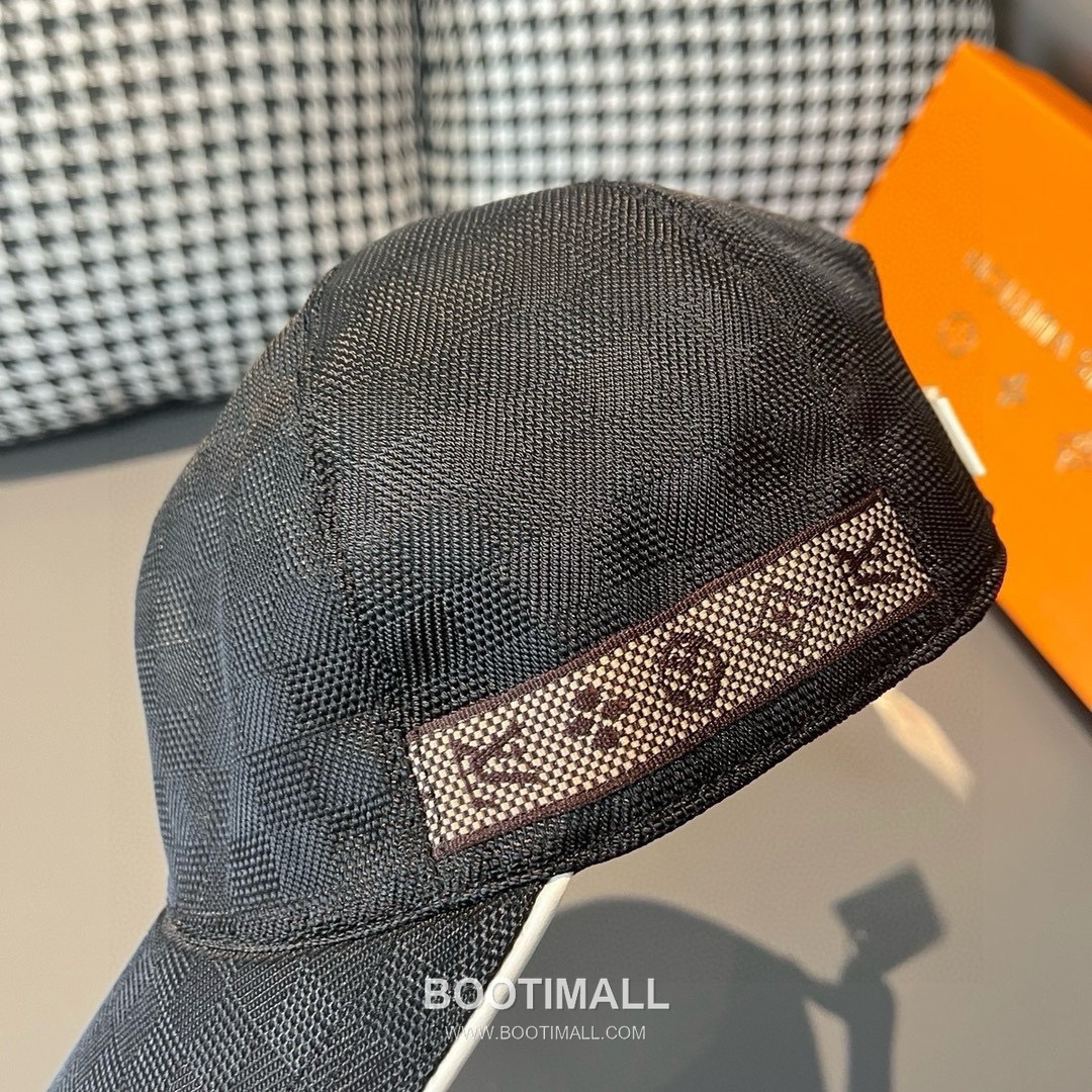 Louis Vuitton Damier Canvas Leather Strap Baseball Cap 루이비통 다미에 캔버스 가죽 스트랩 베이스볼 캡 56cm 5