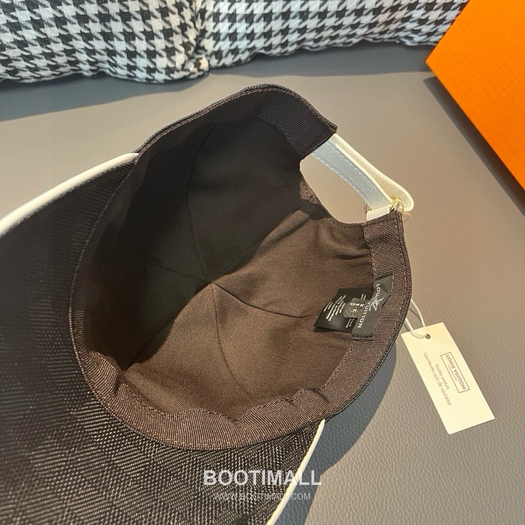 Louis Vuitton Damier Canvas Leather Strap Baseball Cap 루이비통 다미에 캔버스 가죽 스트랩 베이스볼 캡 56cm 7