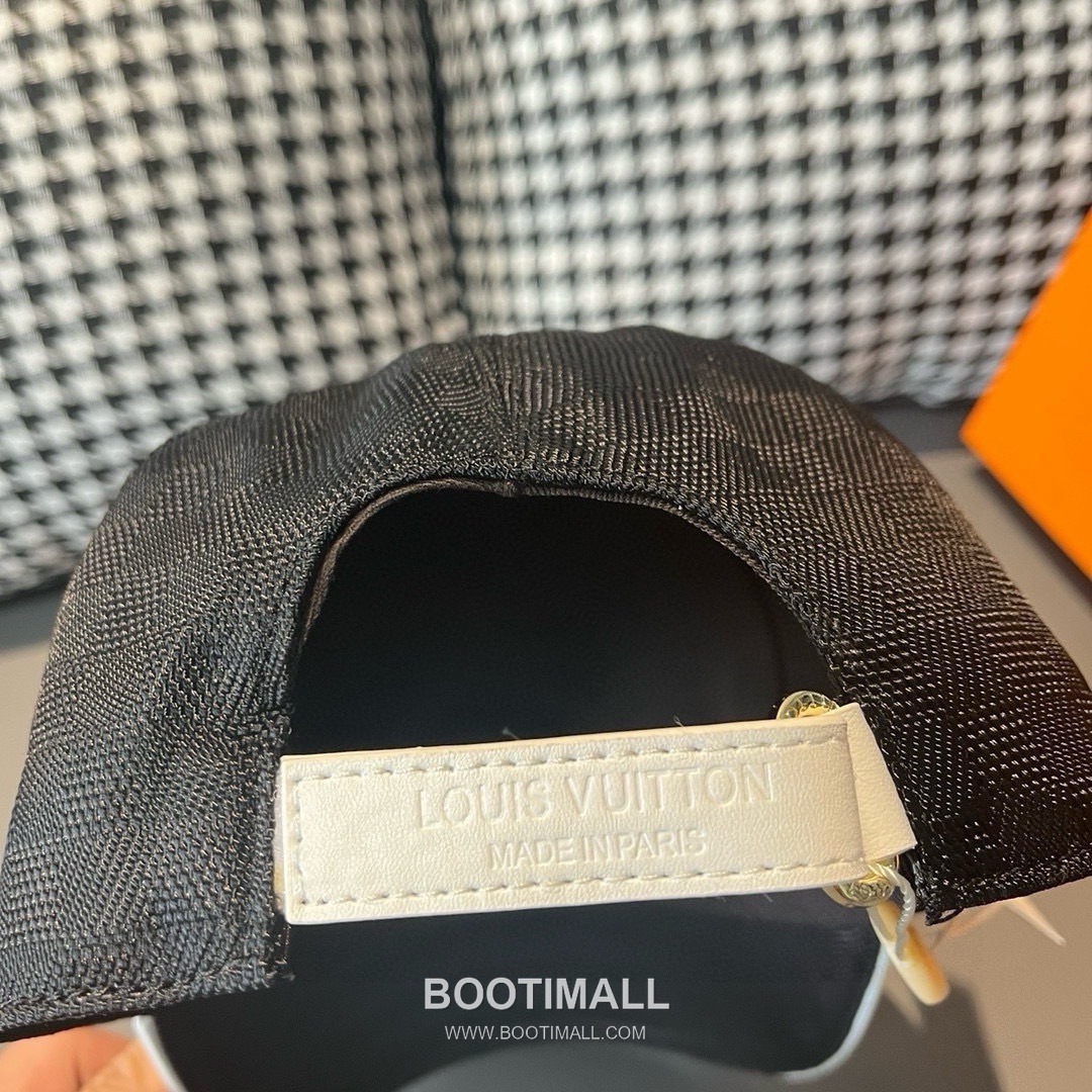 Louis Vuitton Damier Canvas Leather Strap Baseball Cap 루이비통 다미에 캔버스 가죽 스트랩 베이스볼 캡 56cm 8