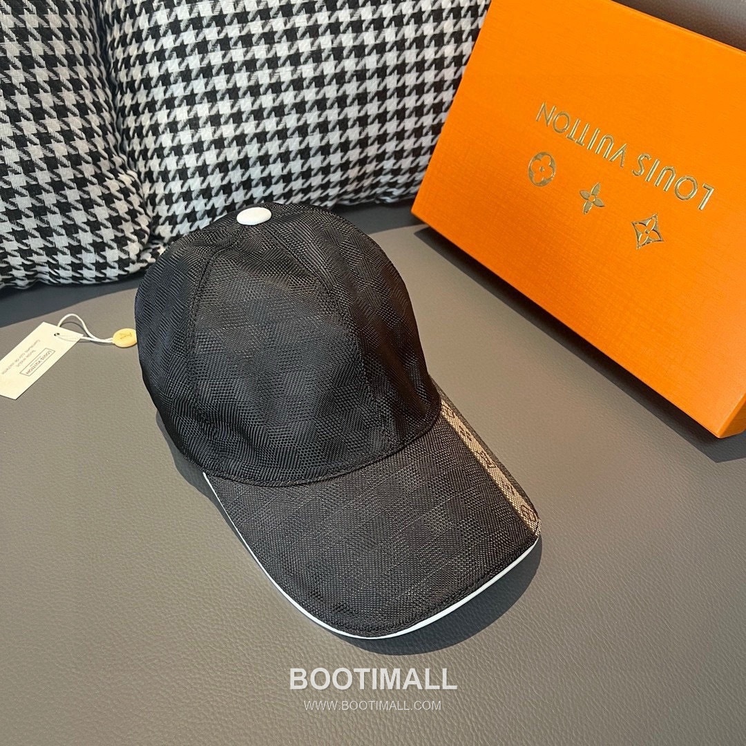 Louis Vuitton Damier Canvas Leather Strap Baseball Cap 루이비통 다미에 캔버스 가죽 스트랩 베이스볼 캡 56cm 3